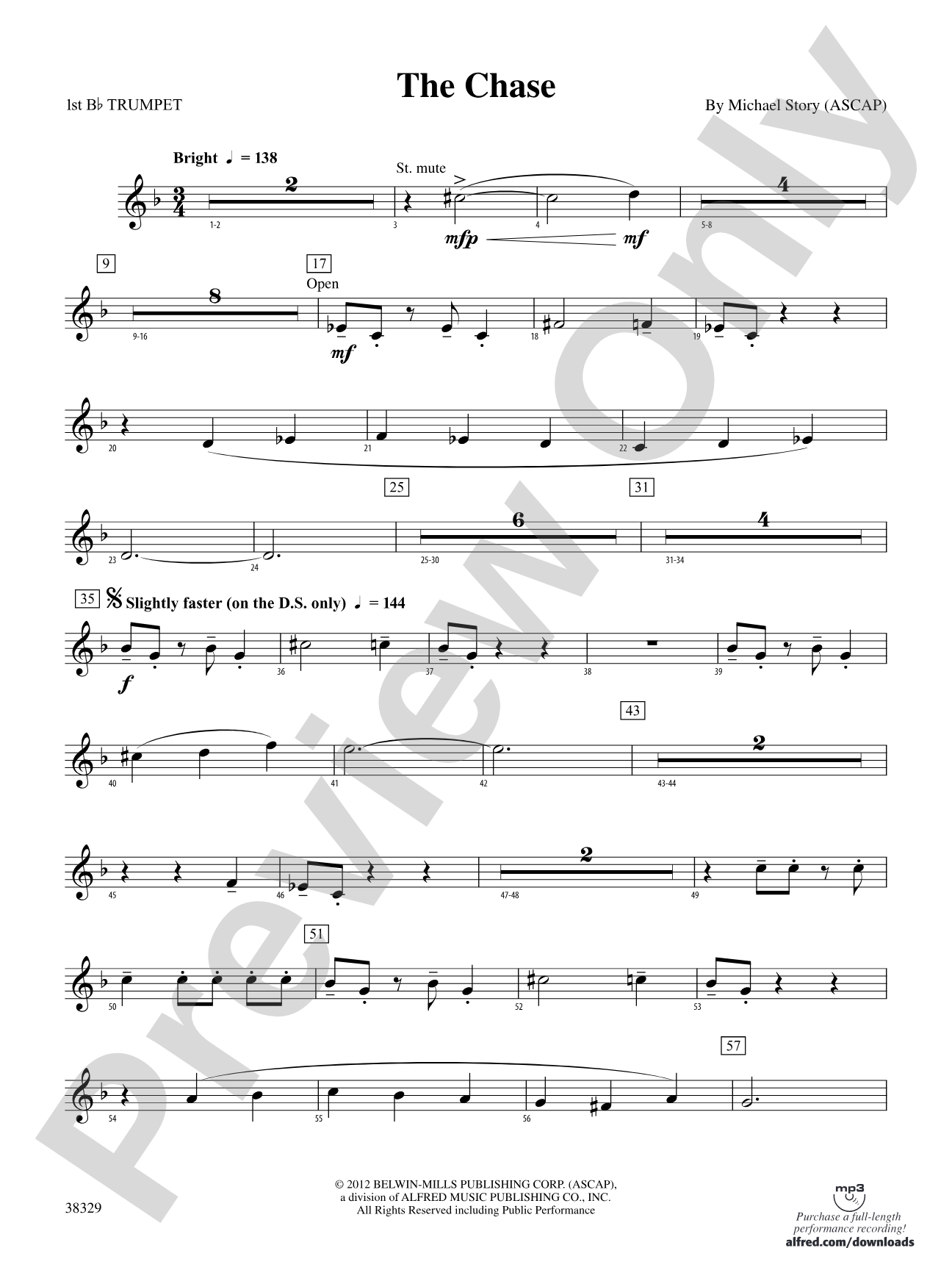 The Chase: 1st B-flat Trumpet