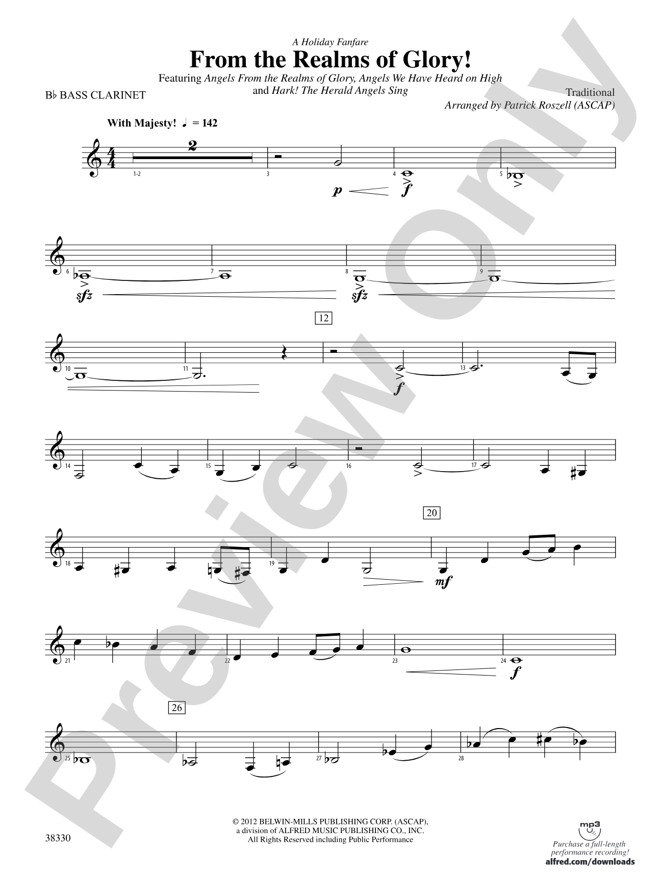 From the Realms of Glory!: B-flat Bass Clarinet