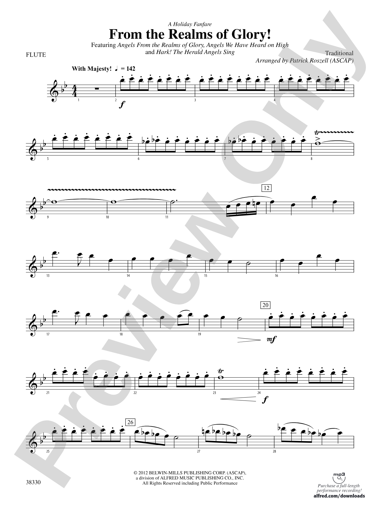From the Realms of Glory!: Flute