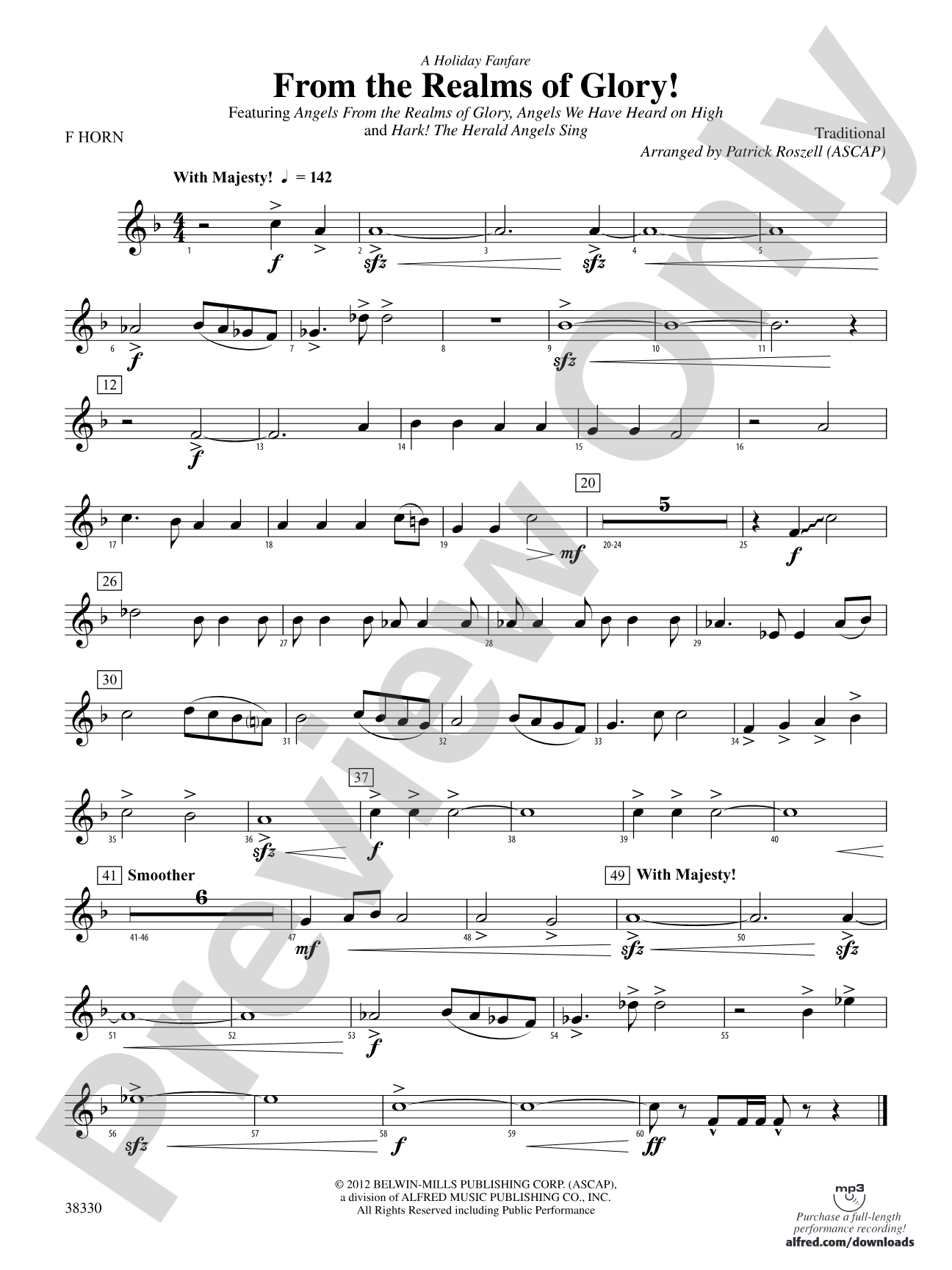 From the Realms of Glory!: 1st F Horn