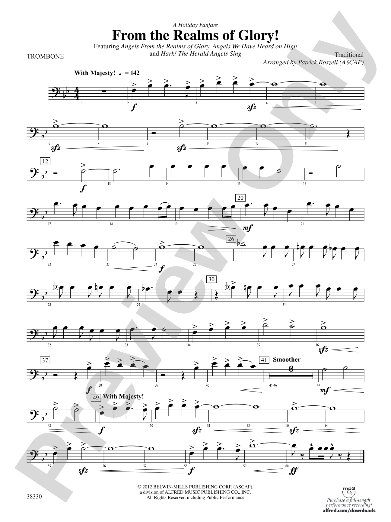 From the Realms of Glory!: 1st Trombone