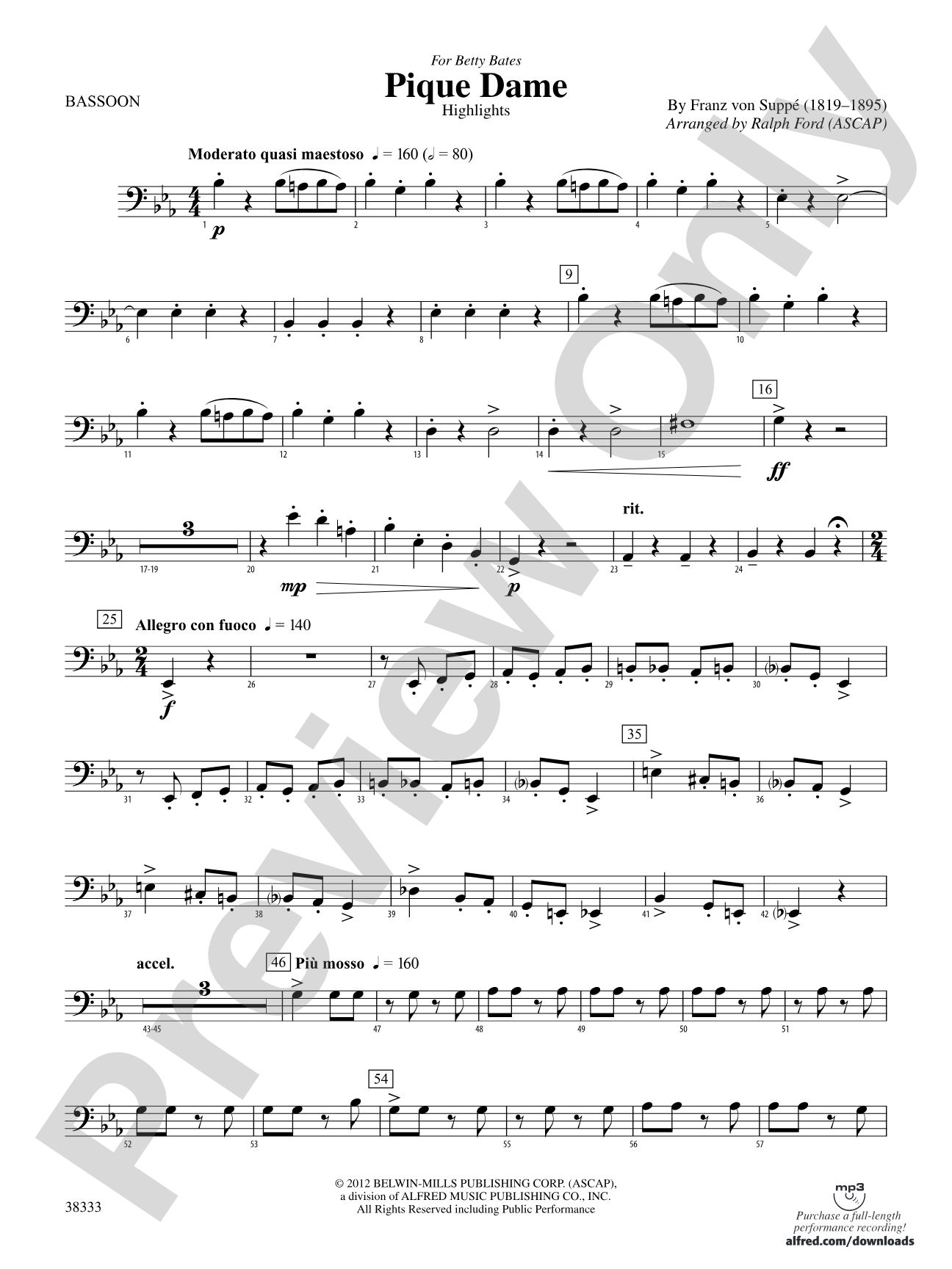 Pique Dame (Highlights): Bassoon