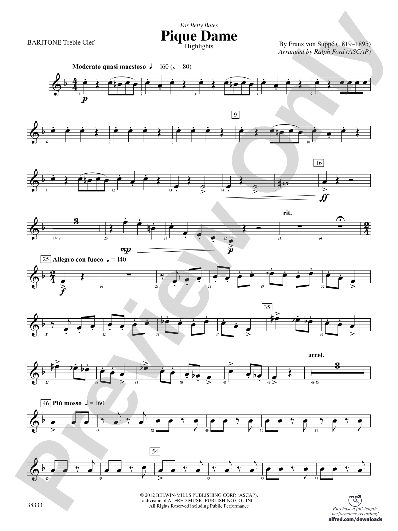 Pique Dame (Highlights): Baritone T.C.
