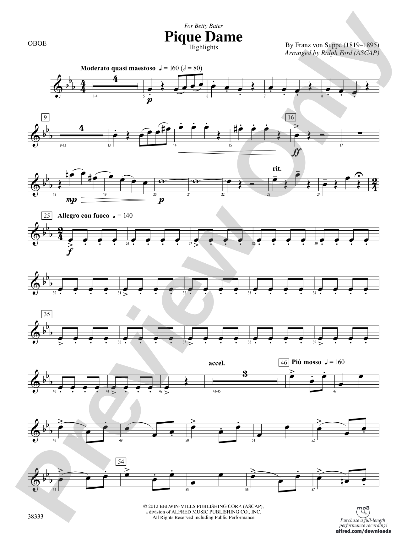 Pique Dame (Highlights): Oboe