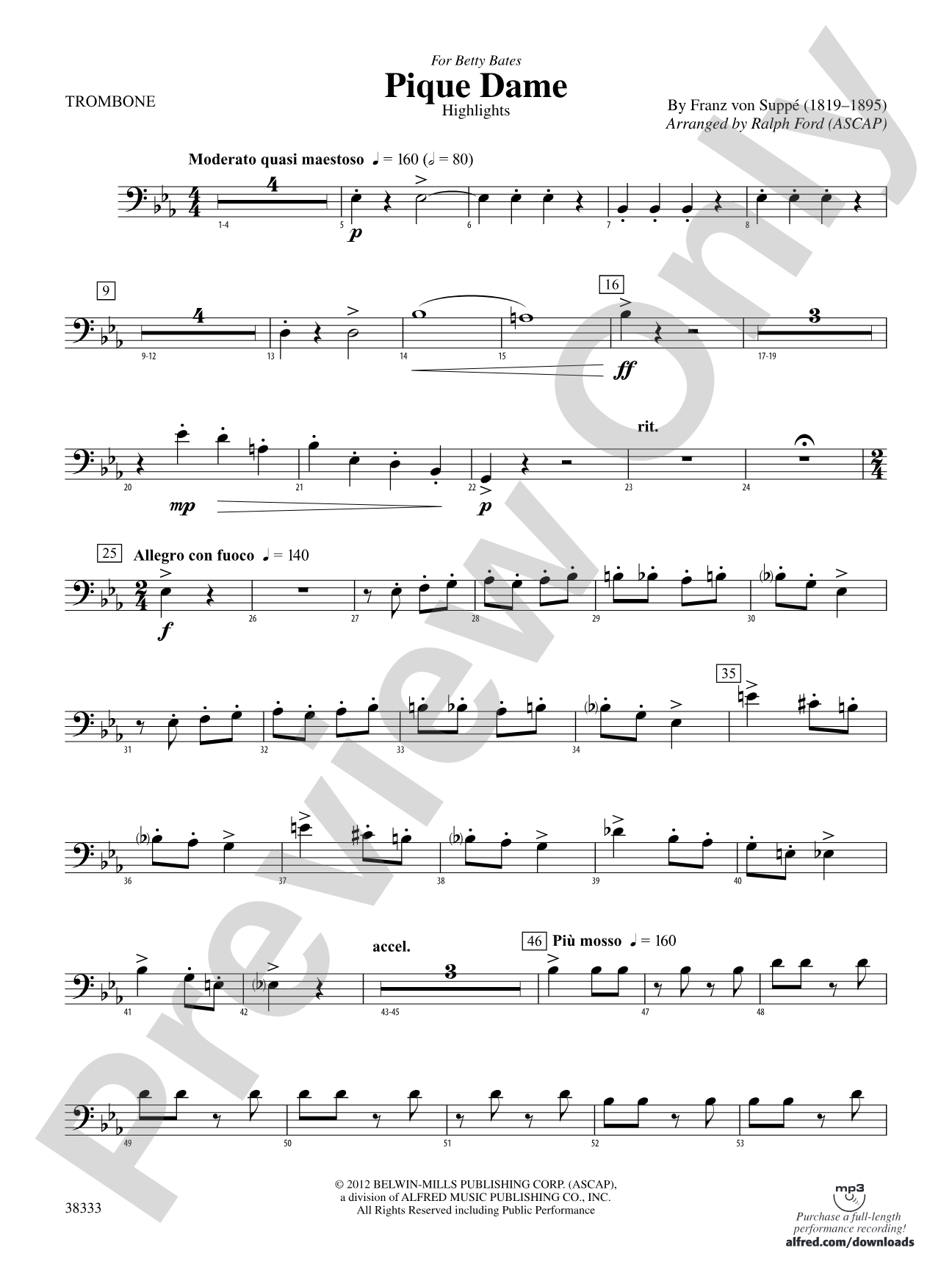 Pique Dame (Highlights): 1st Trombone
