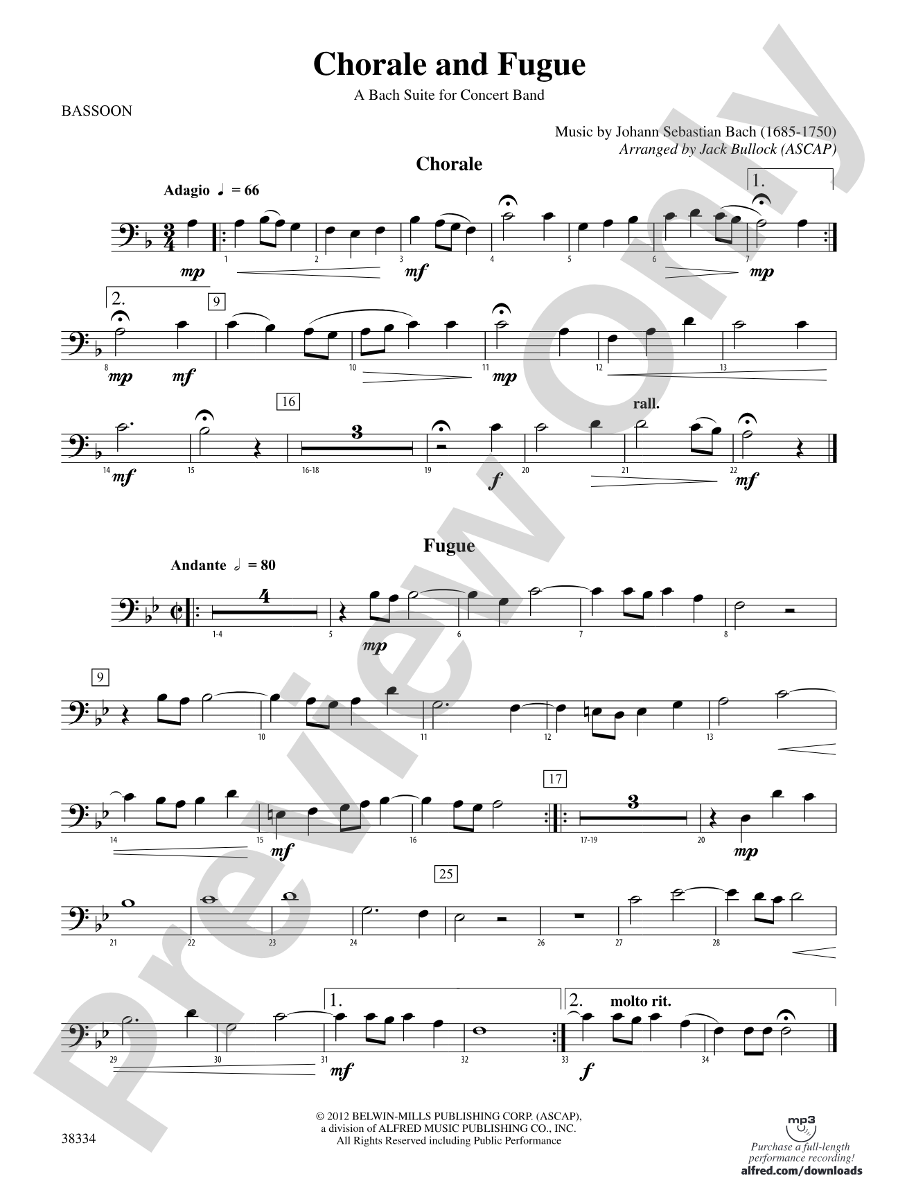 Chorale and Fugue: Bassoon