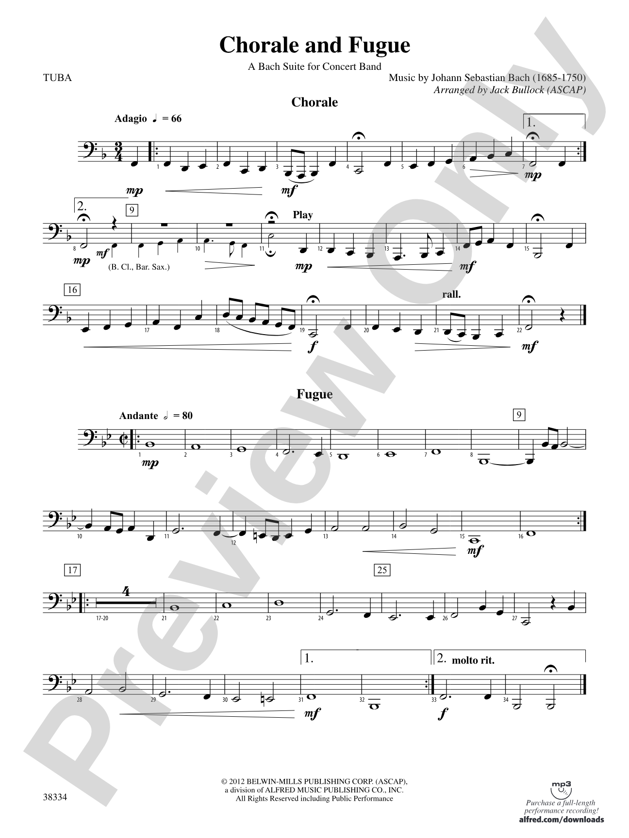 Chorale and Fugue: Tuba