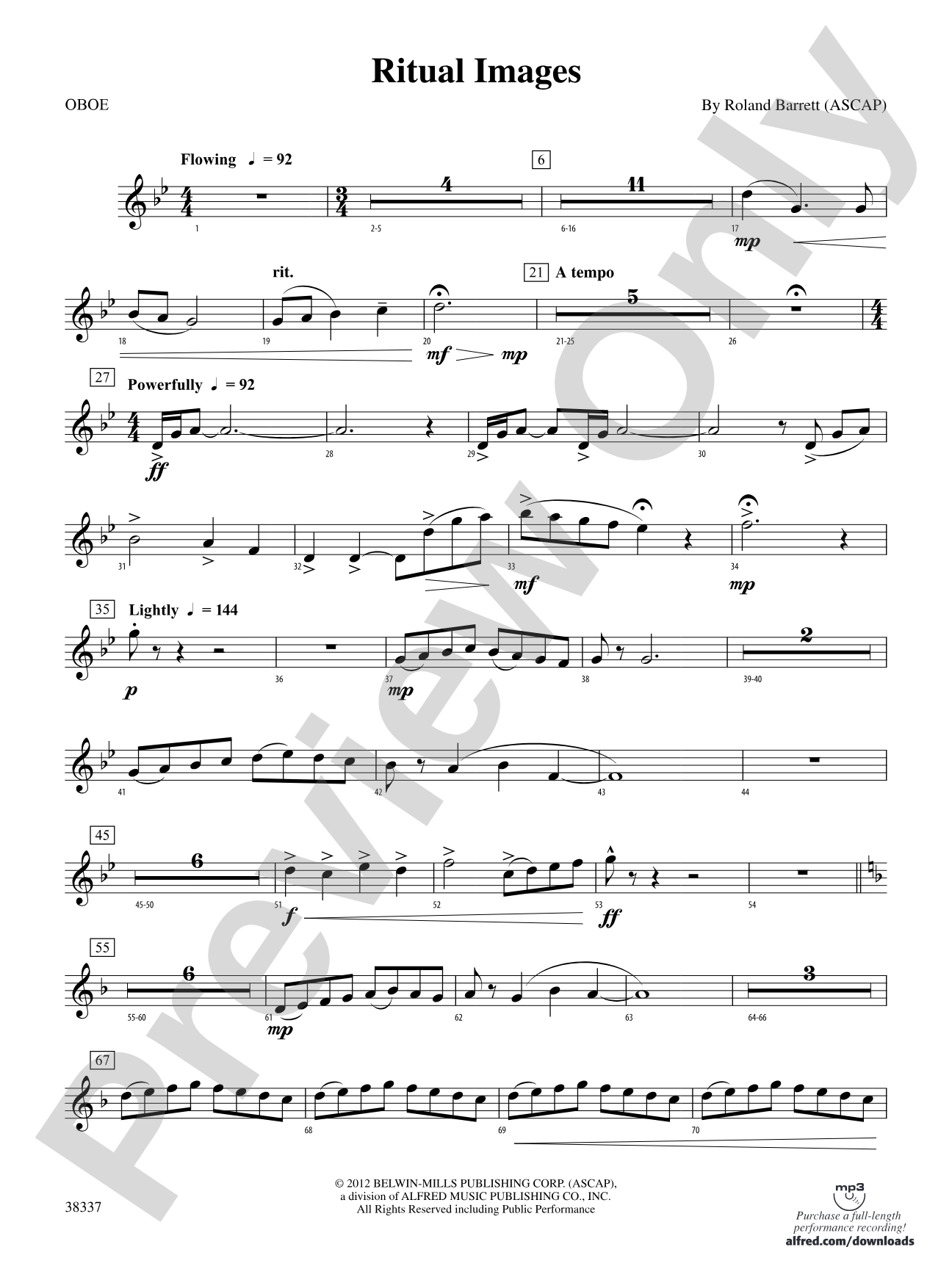 Ritual Images: Oboe