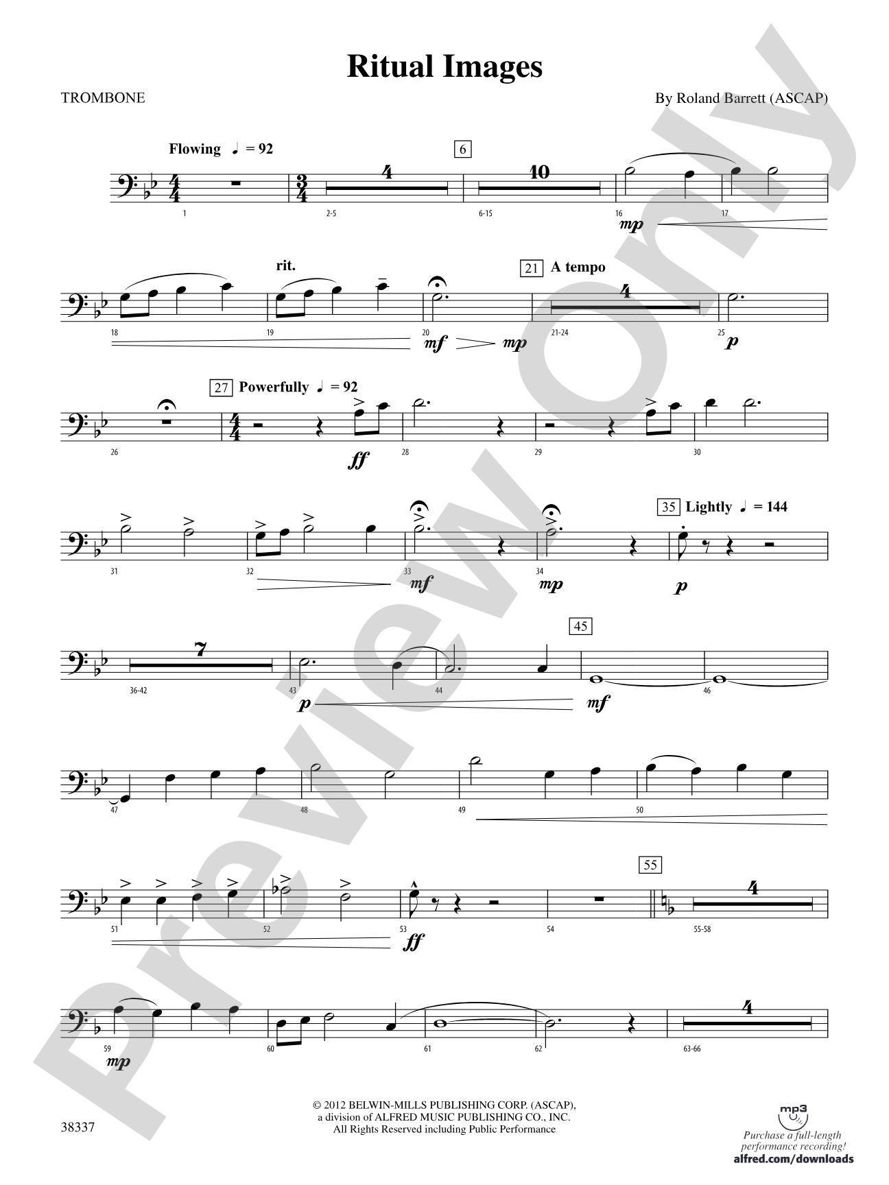 Ritual Images: 1st Trombone