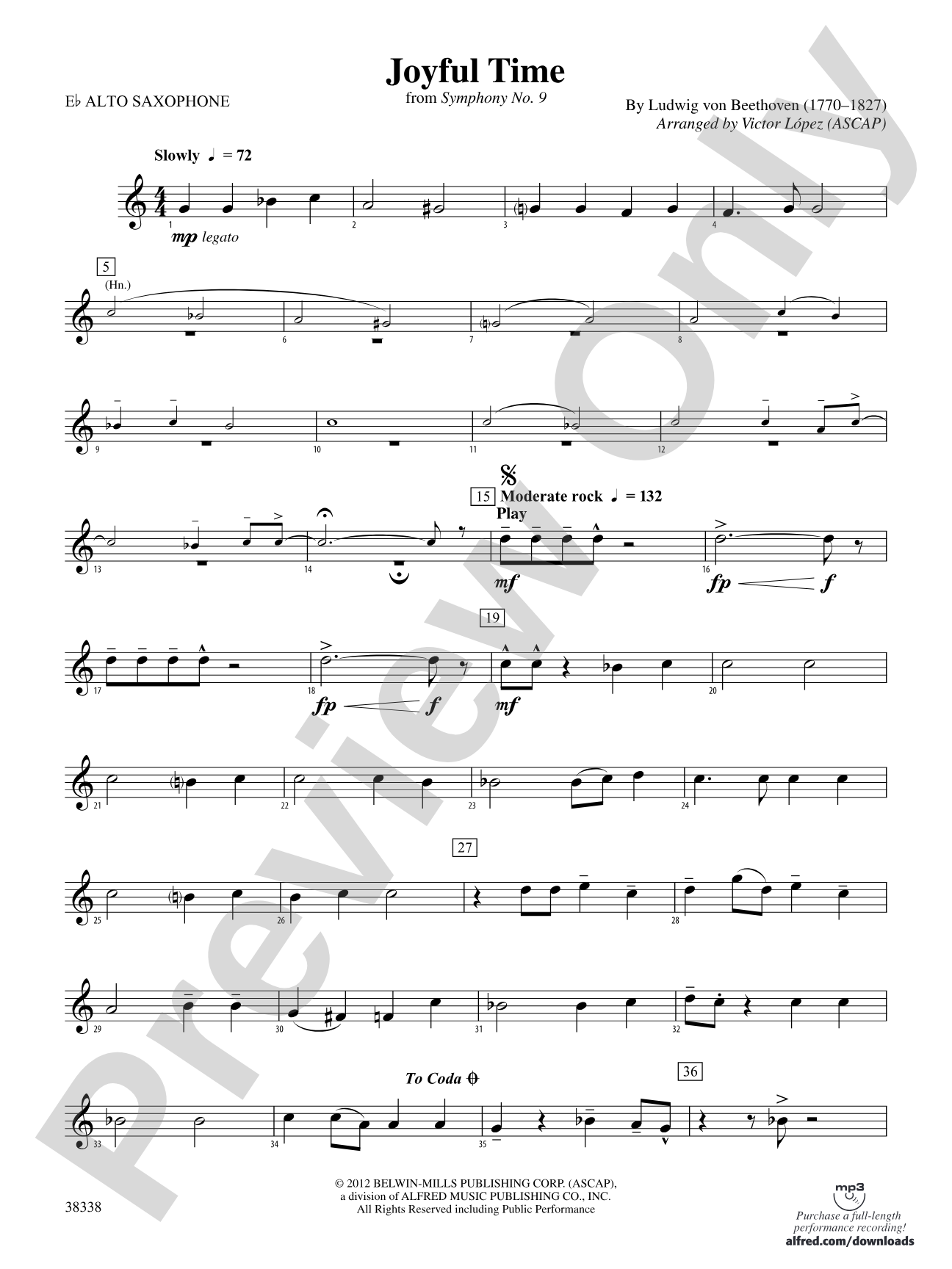 Joyful Time: E-flat Alto Saxophone