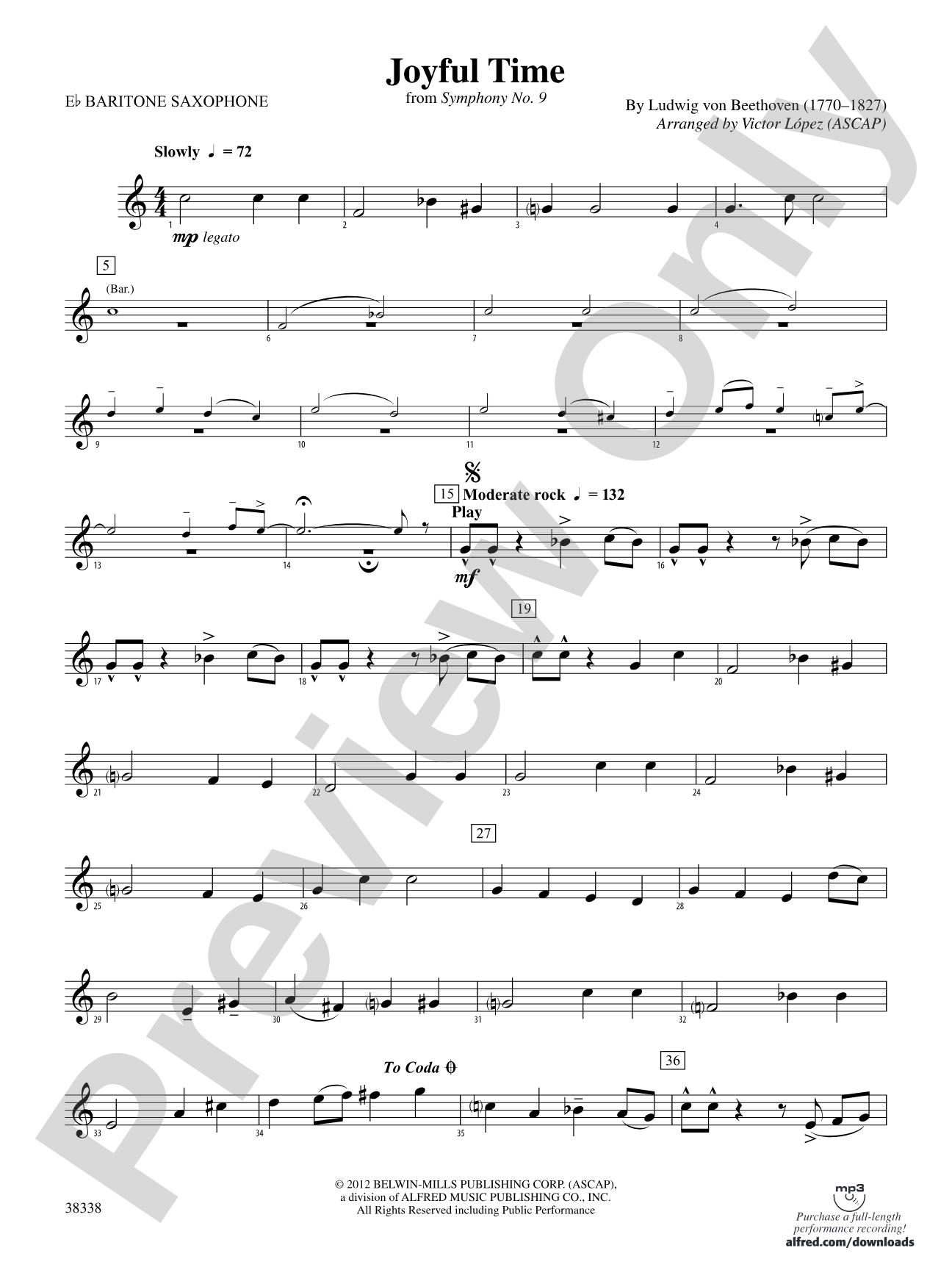 Joyful Time: E-flat Baritone Saxophone