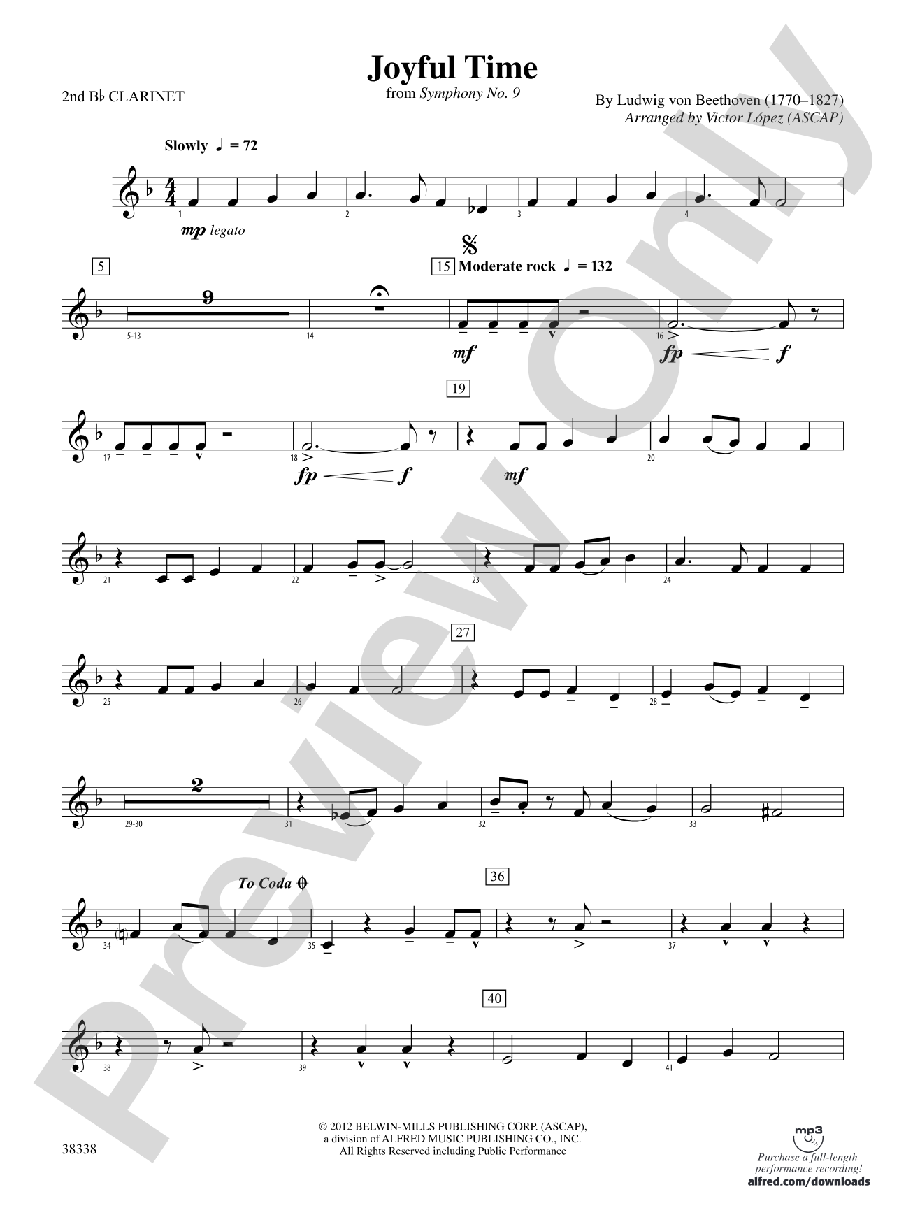 Joyful Time: 2nd B-flat Clarinet