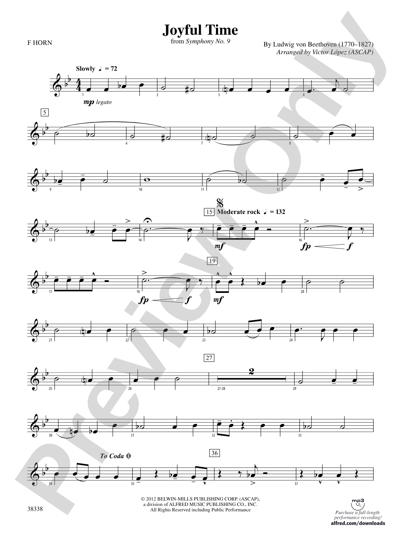 Joyful Time: 1st F Horn
