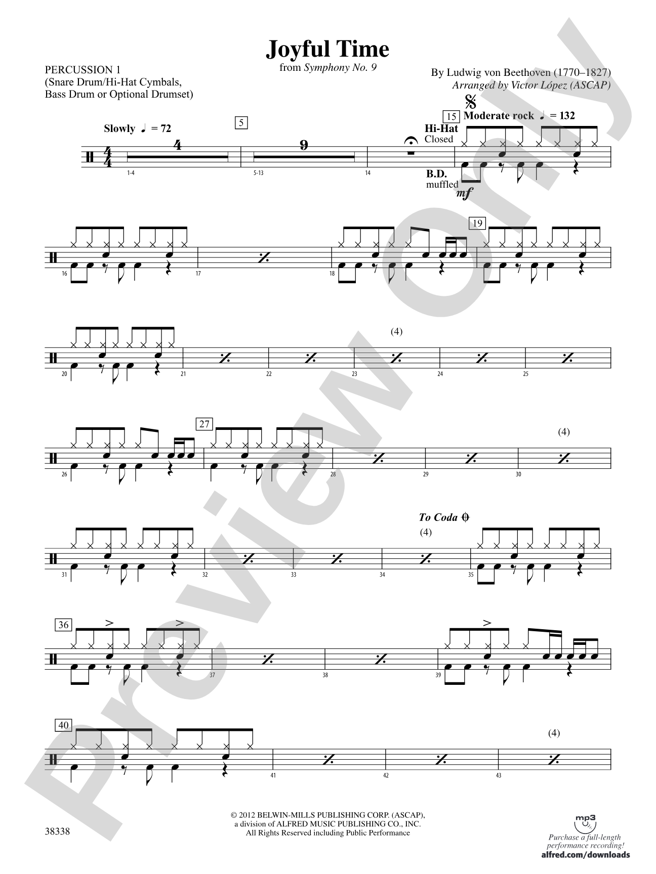 Joyful Time: 1st Percussion