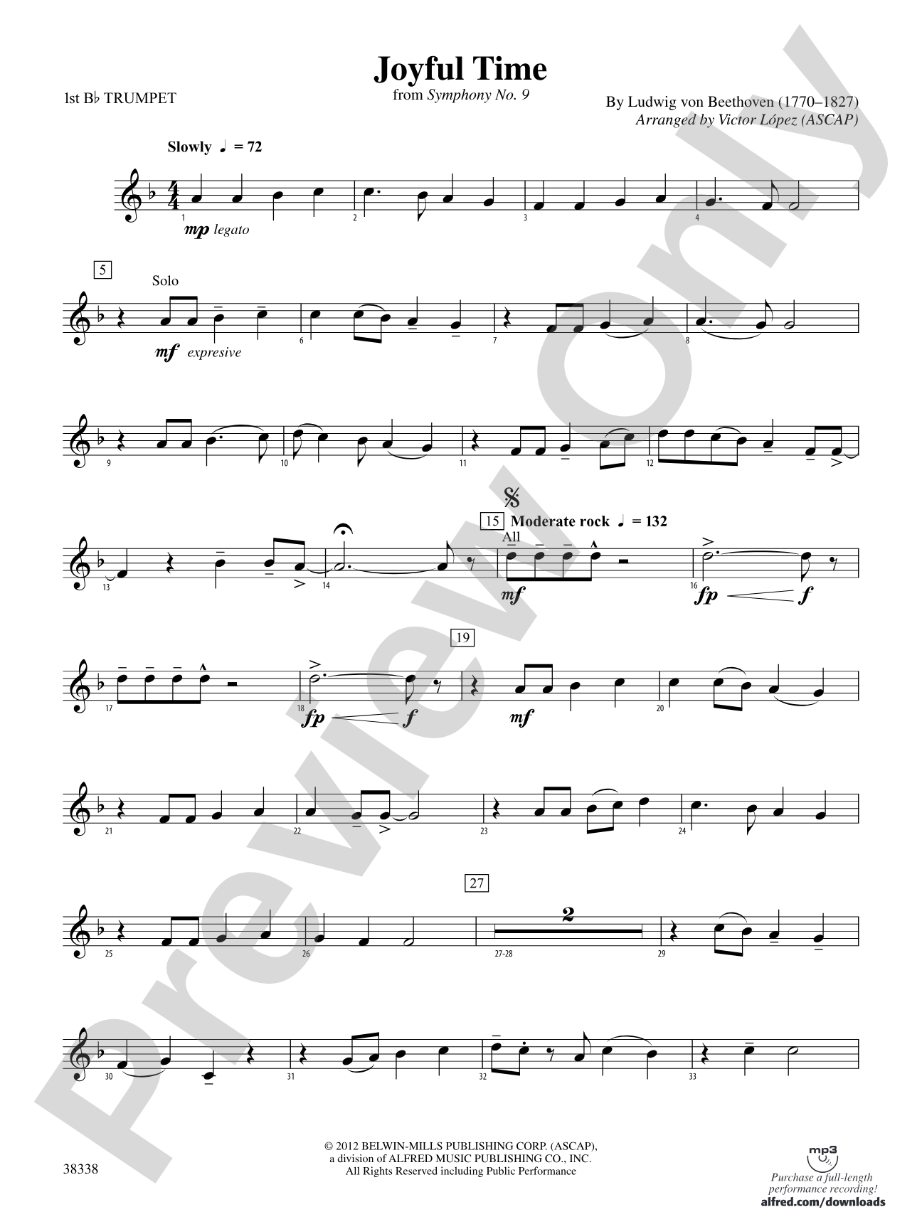 Joyful Time: 1st B-flat Trumpet