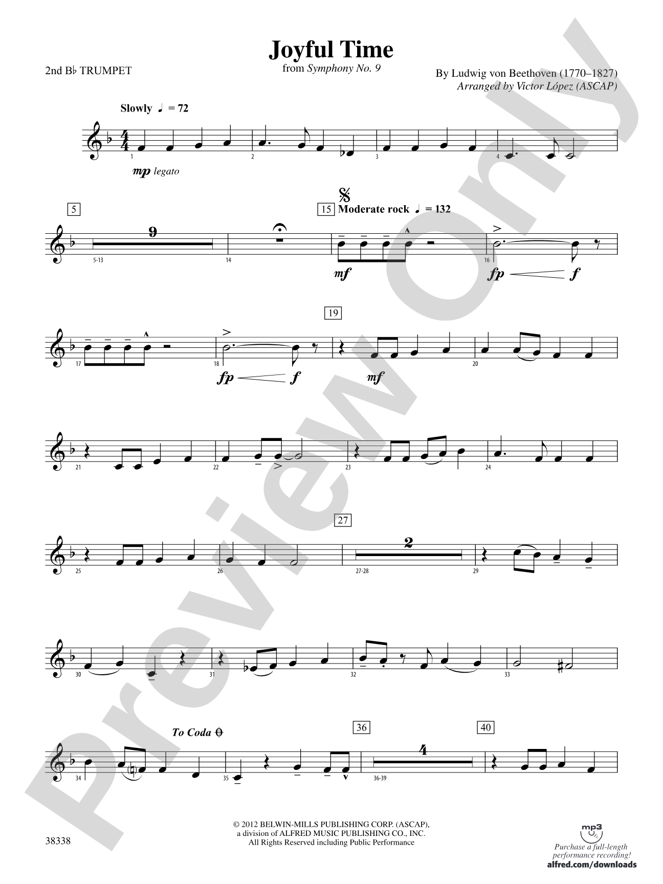 Joyful Time: 2nd B-flat Trumpet