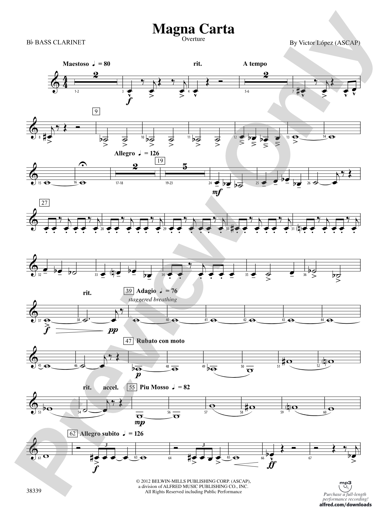 Magna Carta: B-flat Bass Clarinet