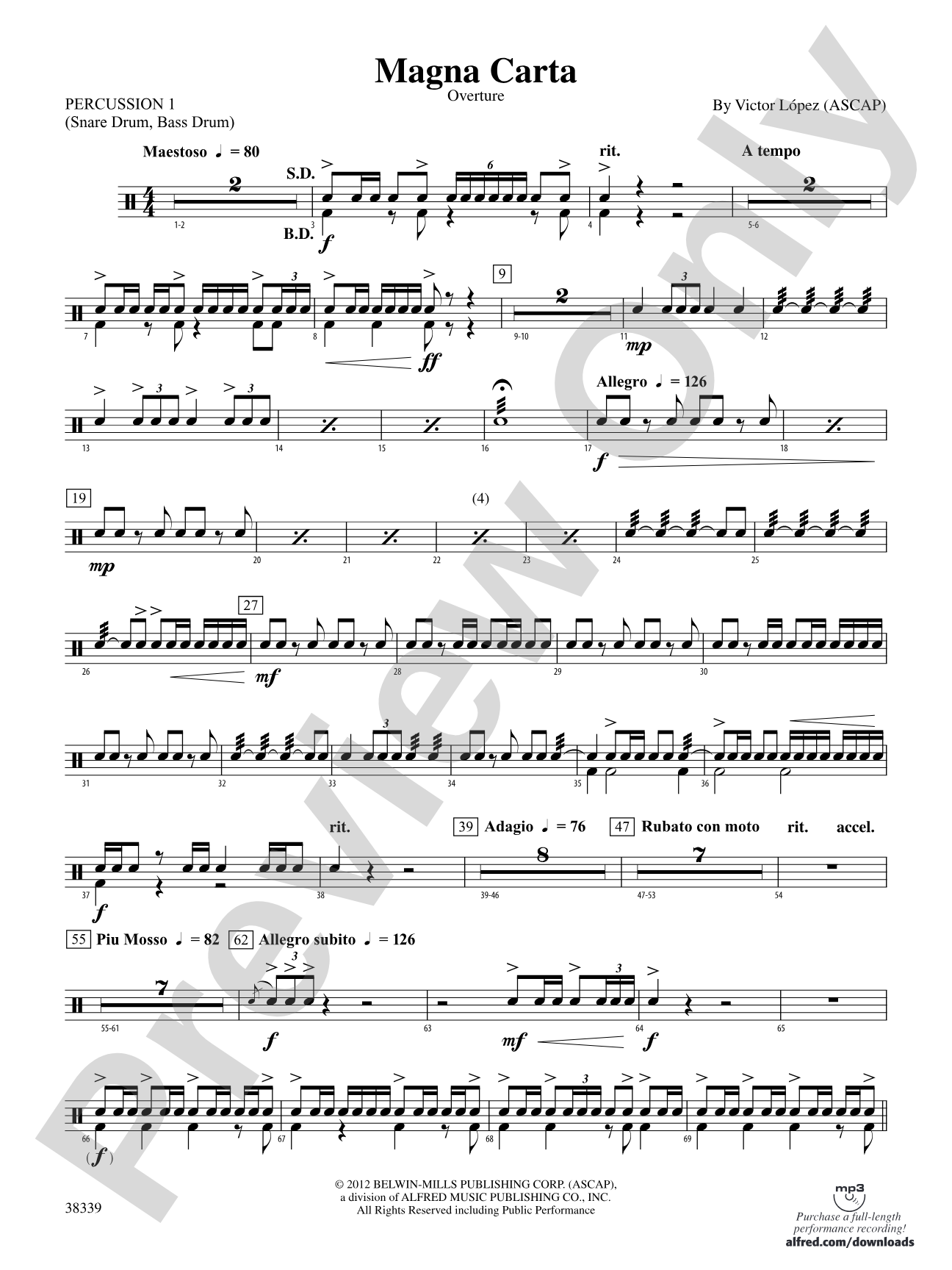 Magna Carta: 1st Percussion