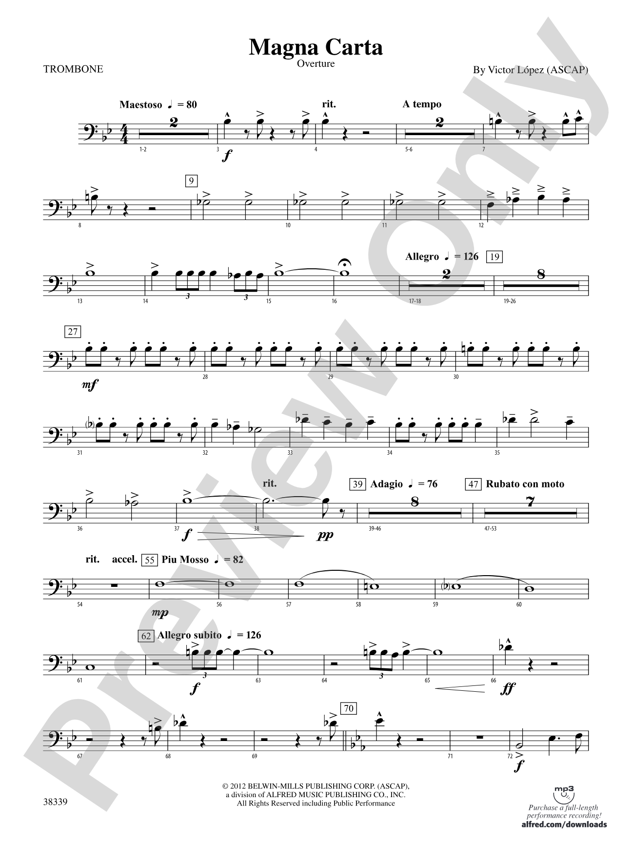 Magna Carta: 1st Trombone