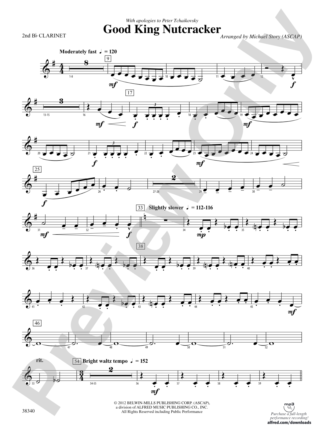 Good King Nutcracker: 2nd B-flat Clarinet