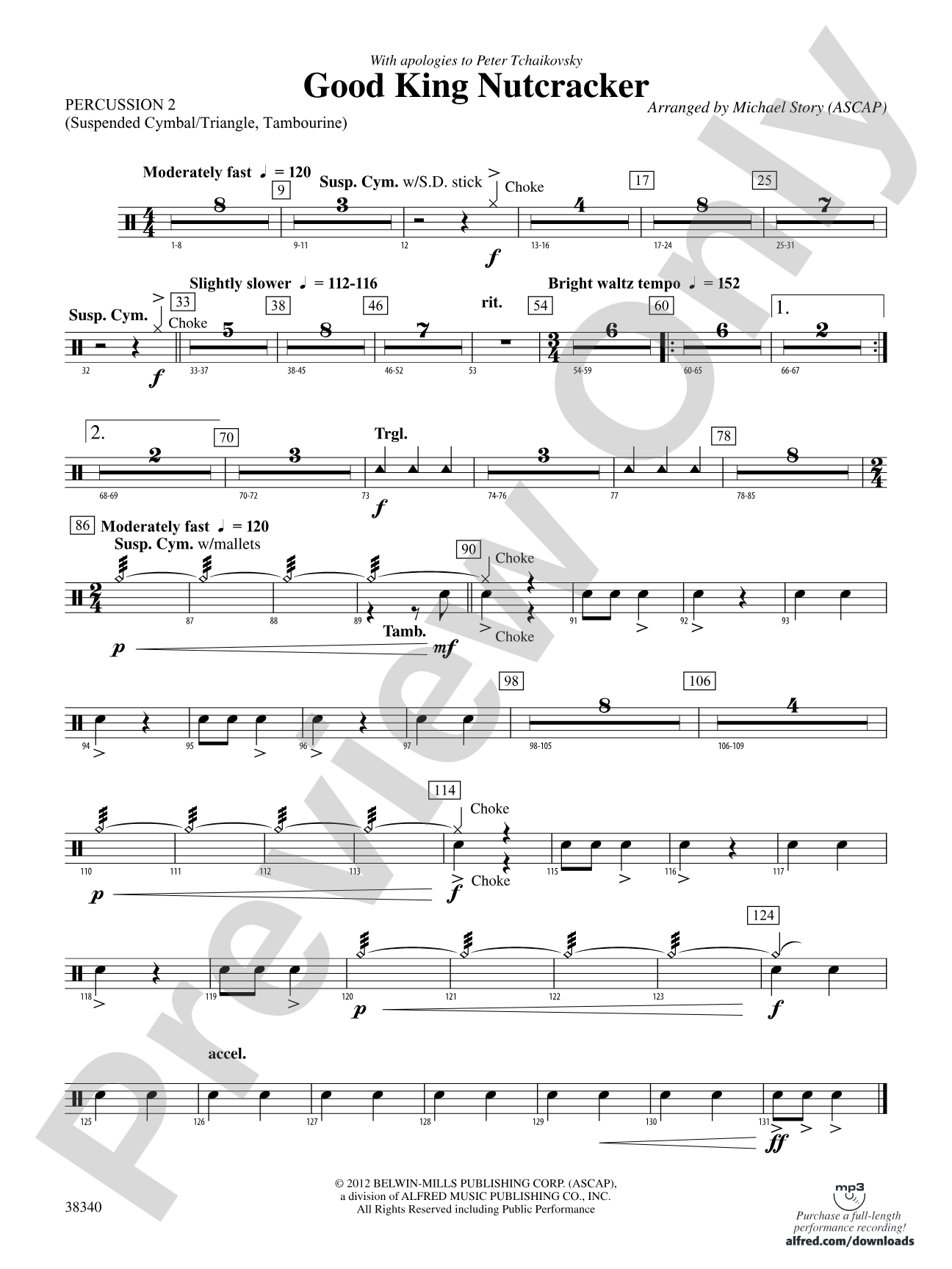Good King Nutcracker: 2nd Percussion