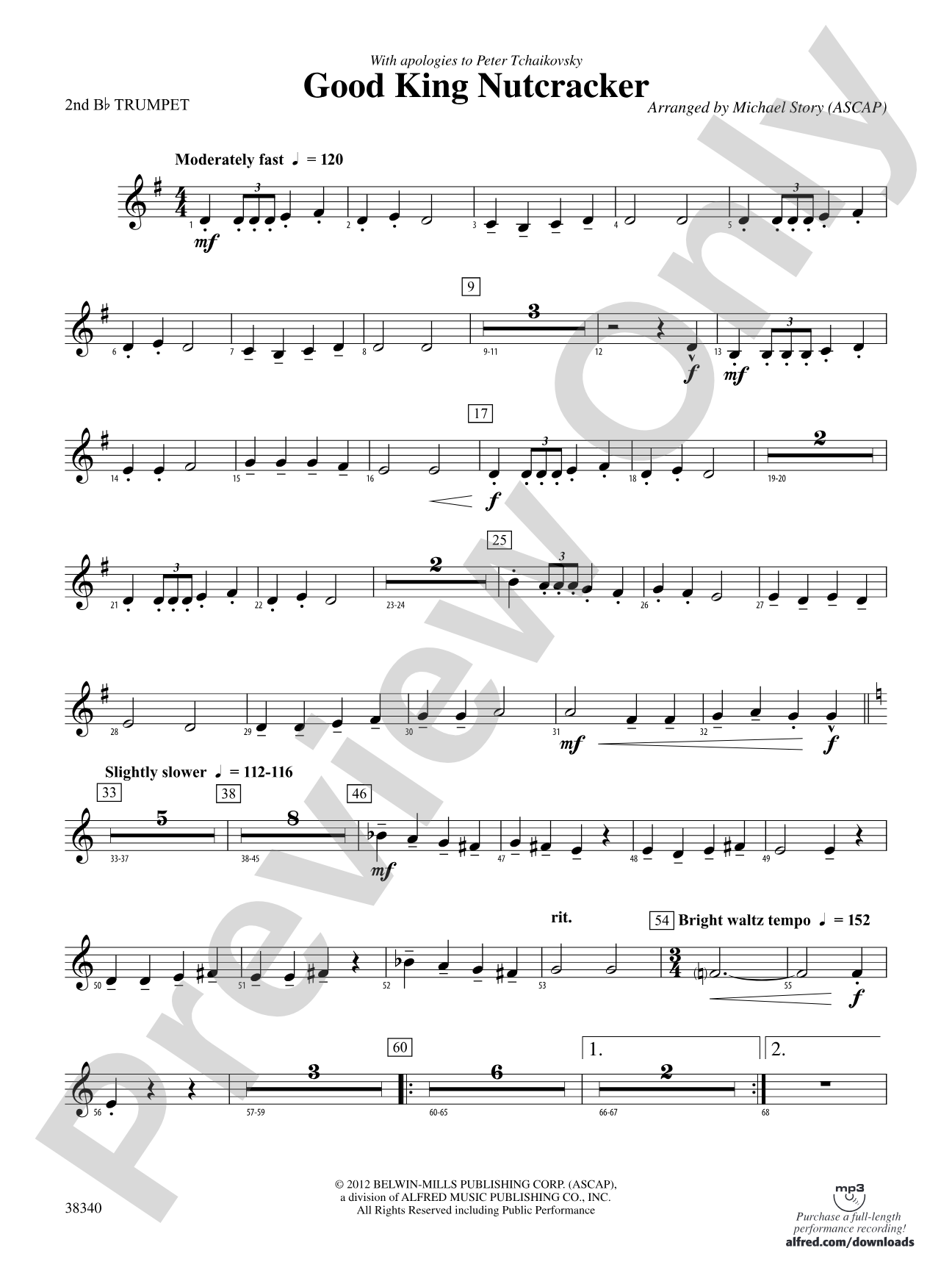 Good King Nutcracker: 2nd B-flat Trumpet