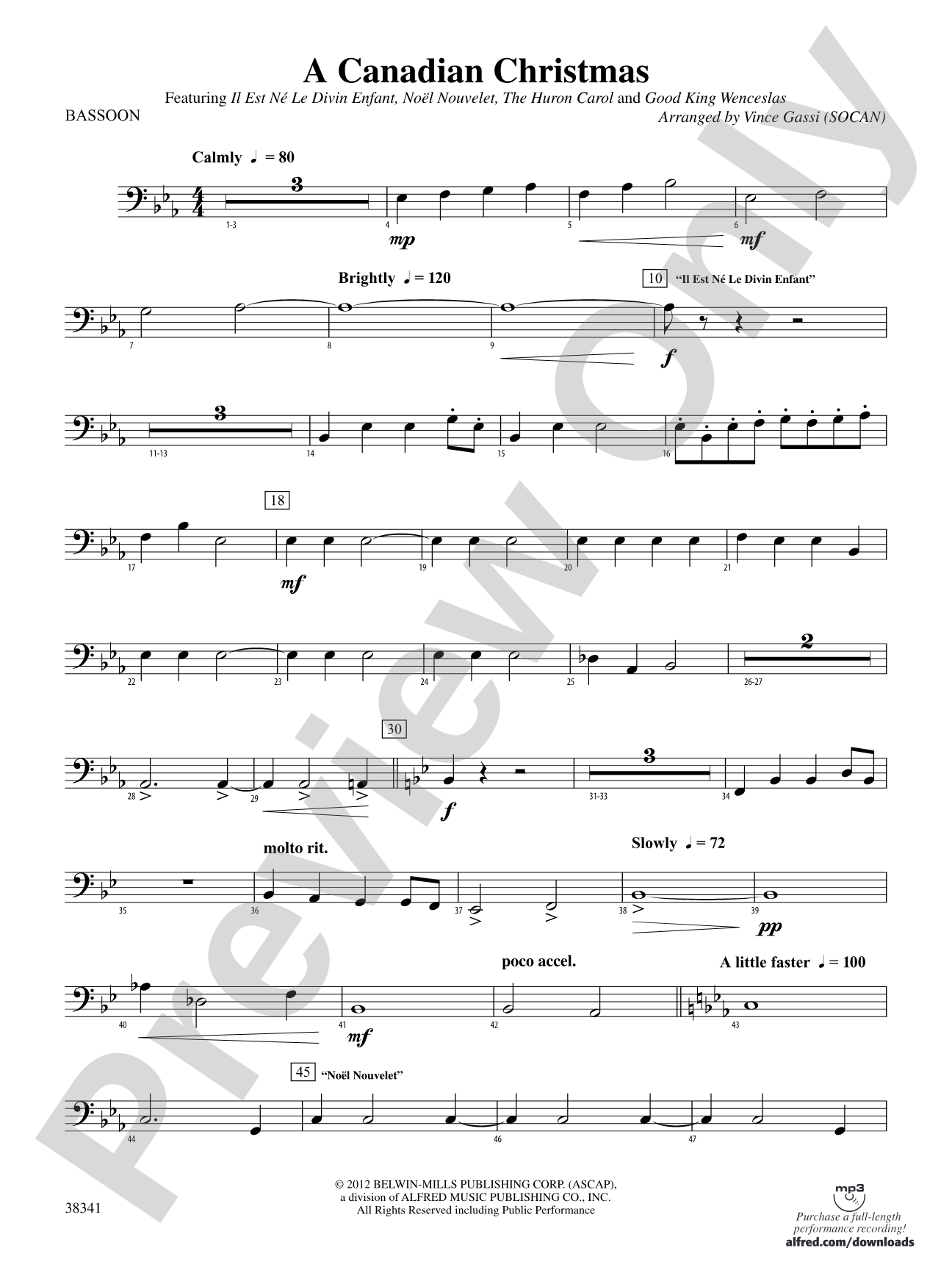 A Canadian Christmas: Bassoon