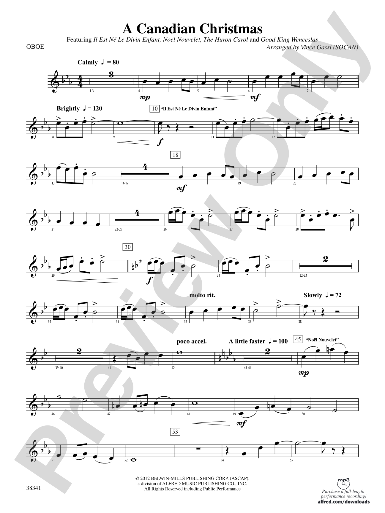 A Canadian Christmas: Oboe
