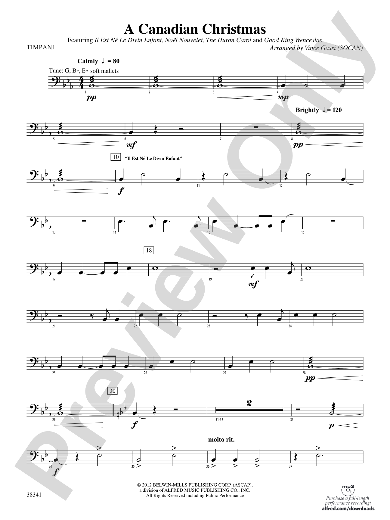 A Canadian Christmas: Timpani