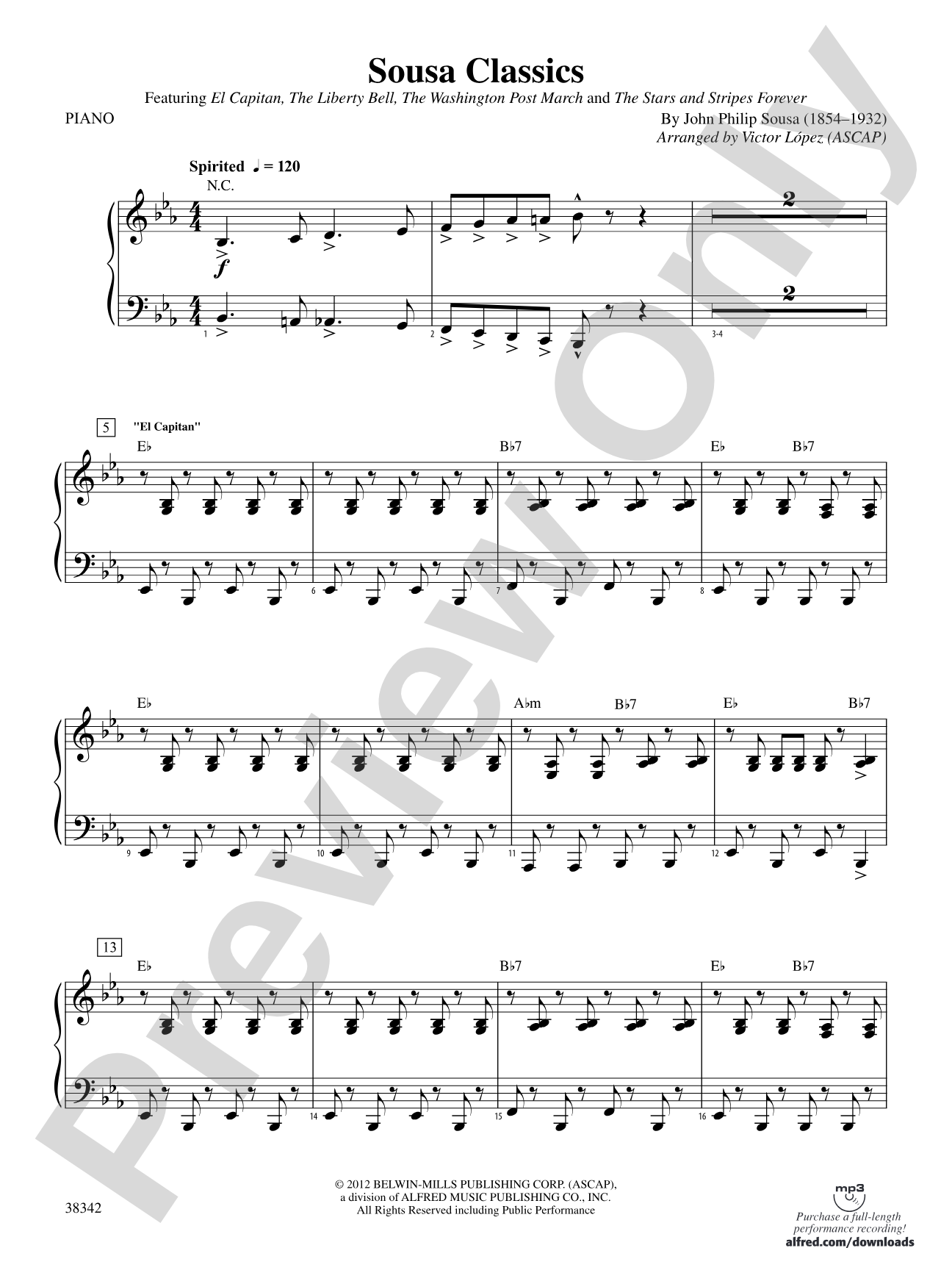 Sousa Classics: Piano Accompaniment