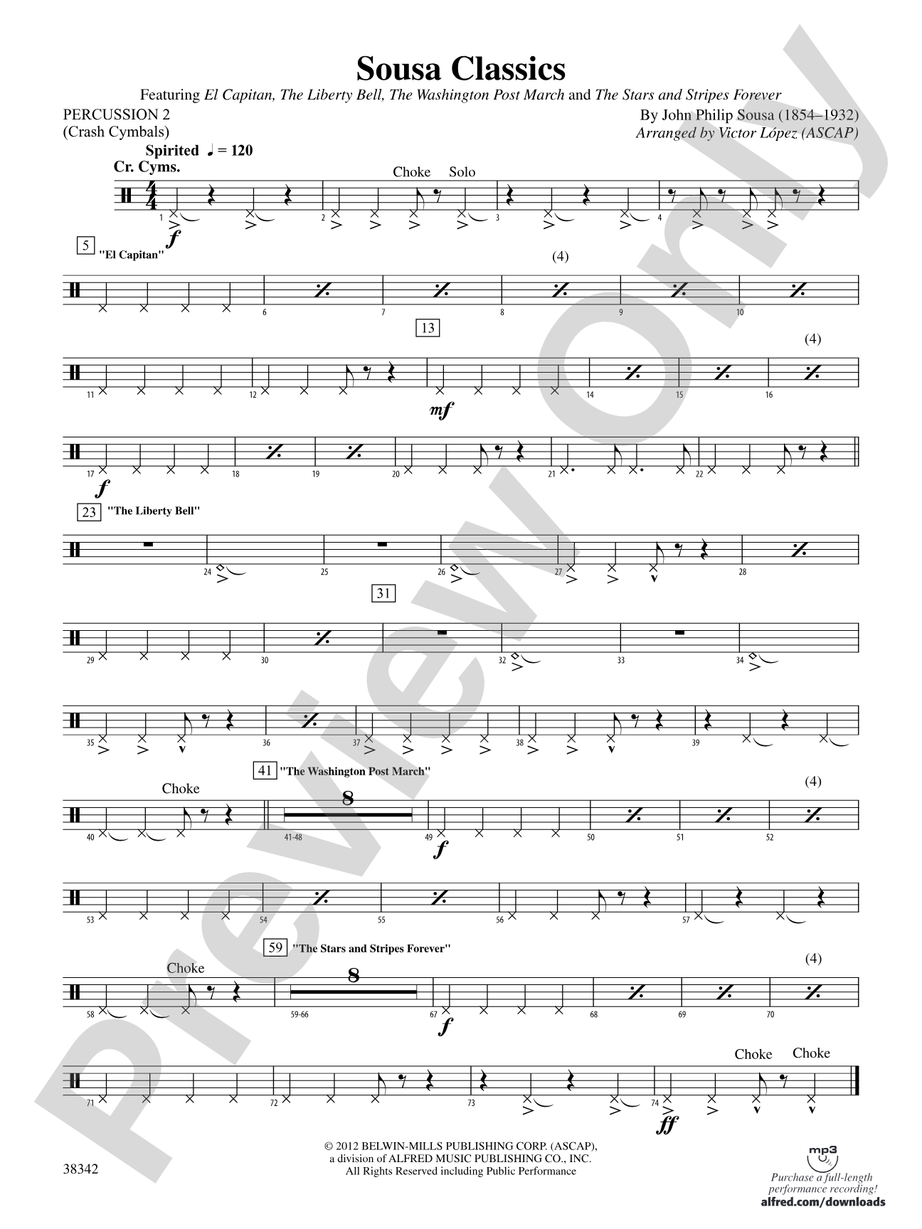 Sousa Classics: 2nd Percussion