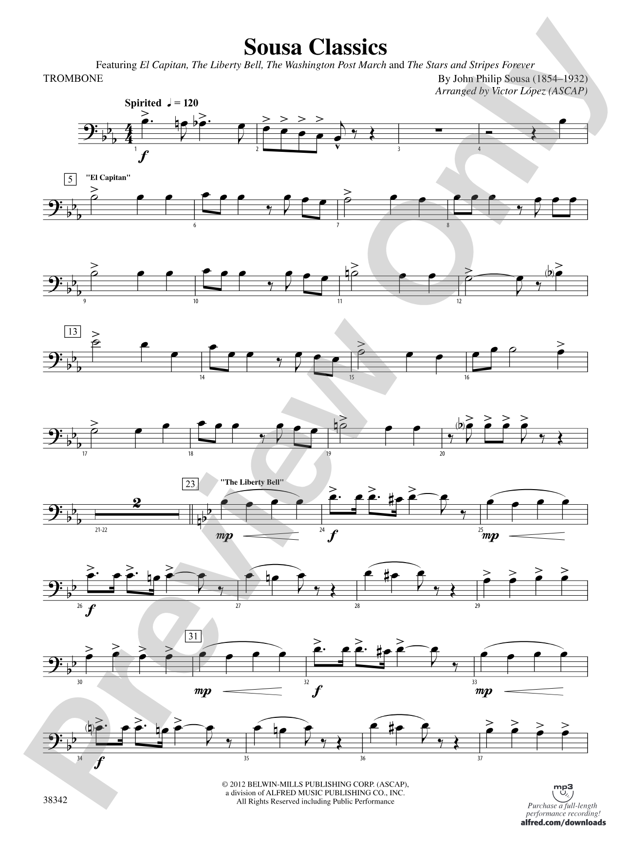 Sousa Classics: 1st Trombone