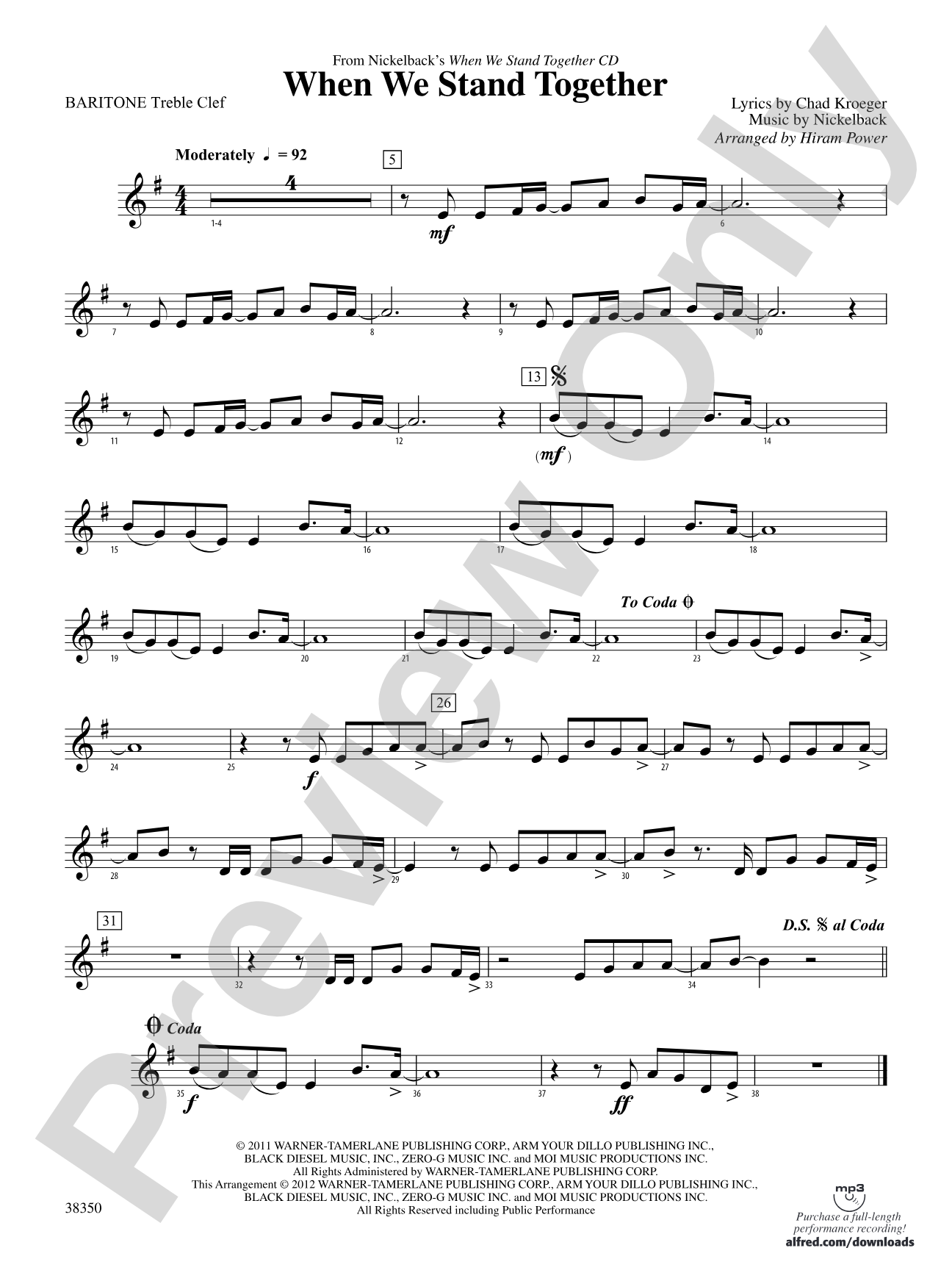 When We Stand Together: Baritone T.C.