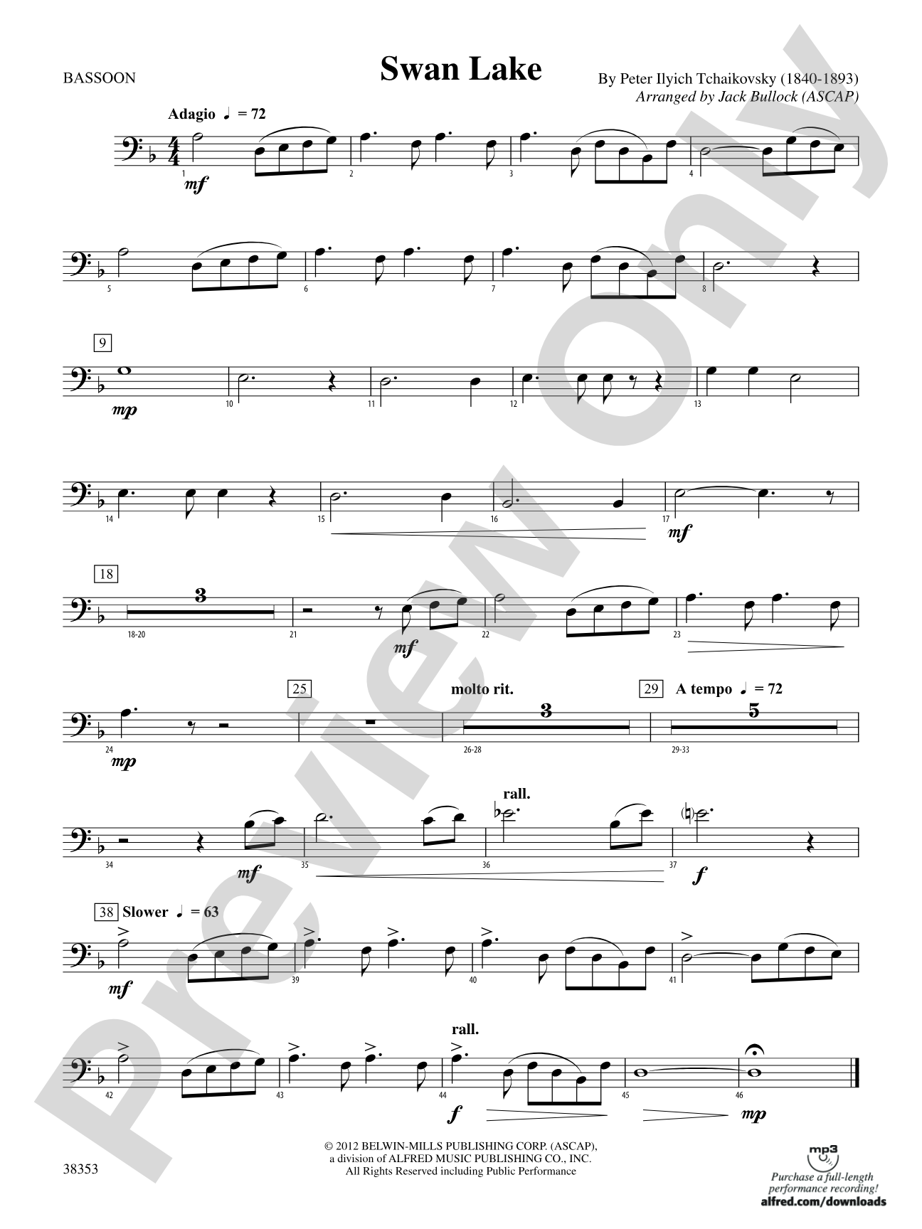 Swan Lake: Bassoon