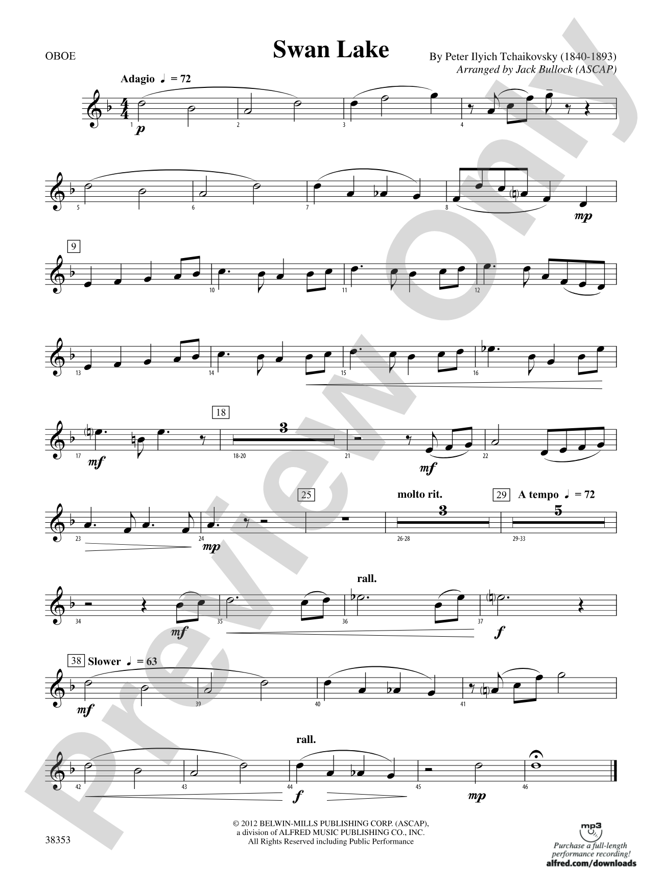 Swan Lake: Oboe