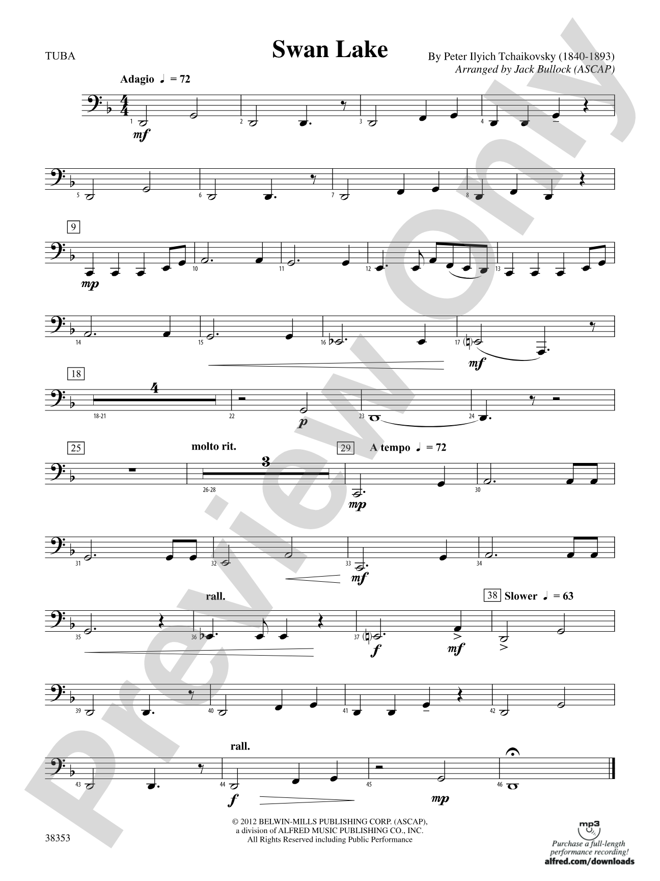 Swan Lake: Tuba