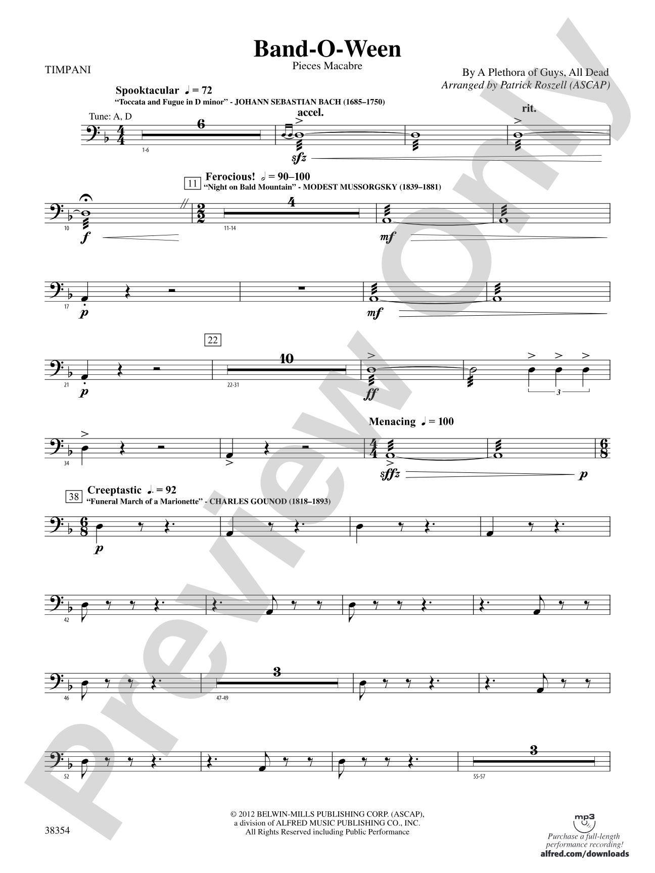 Band-O-Ween: Timpani