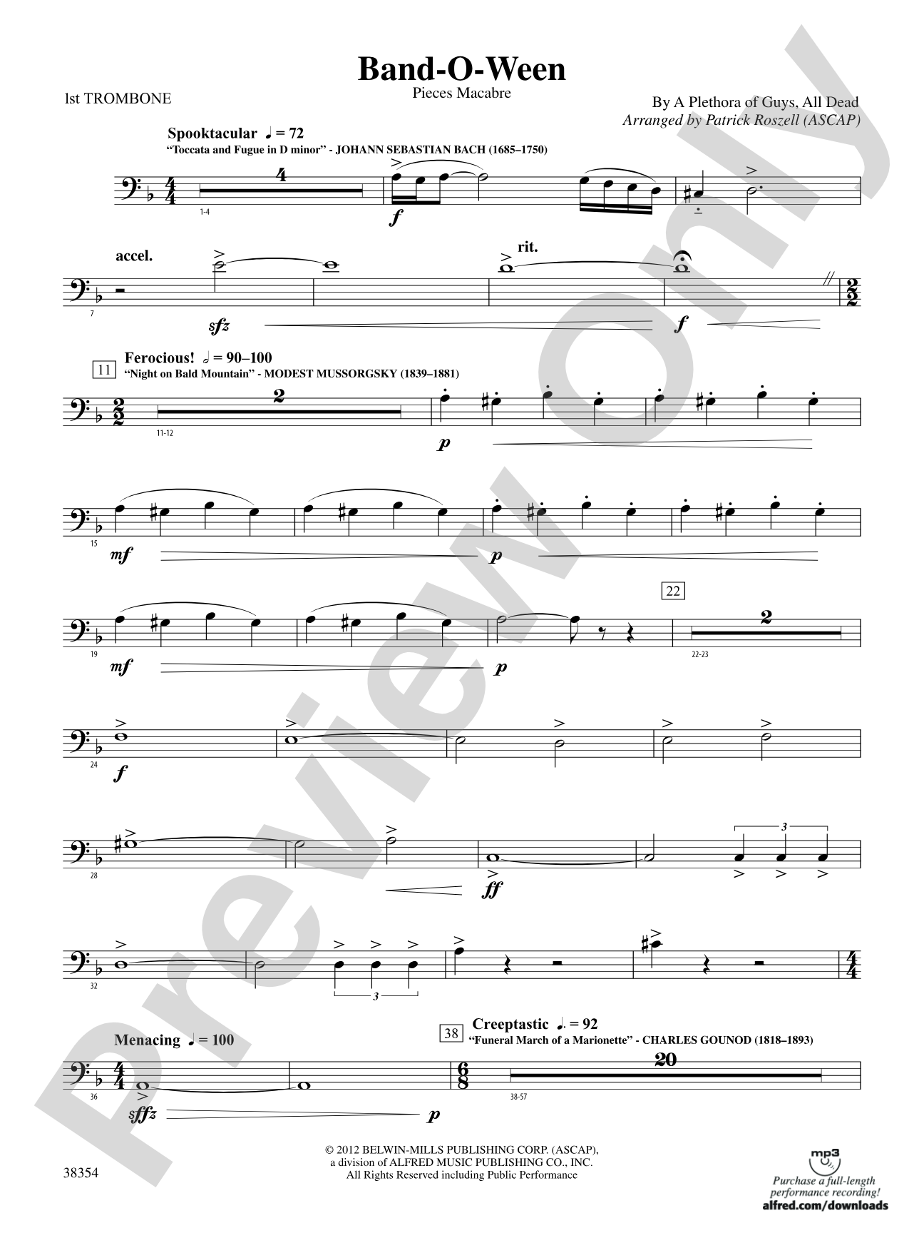 Band-O-Ween: 1st Trombone