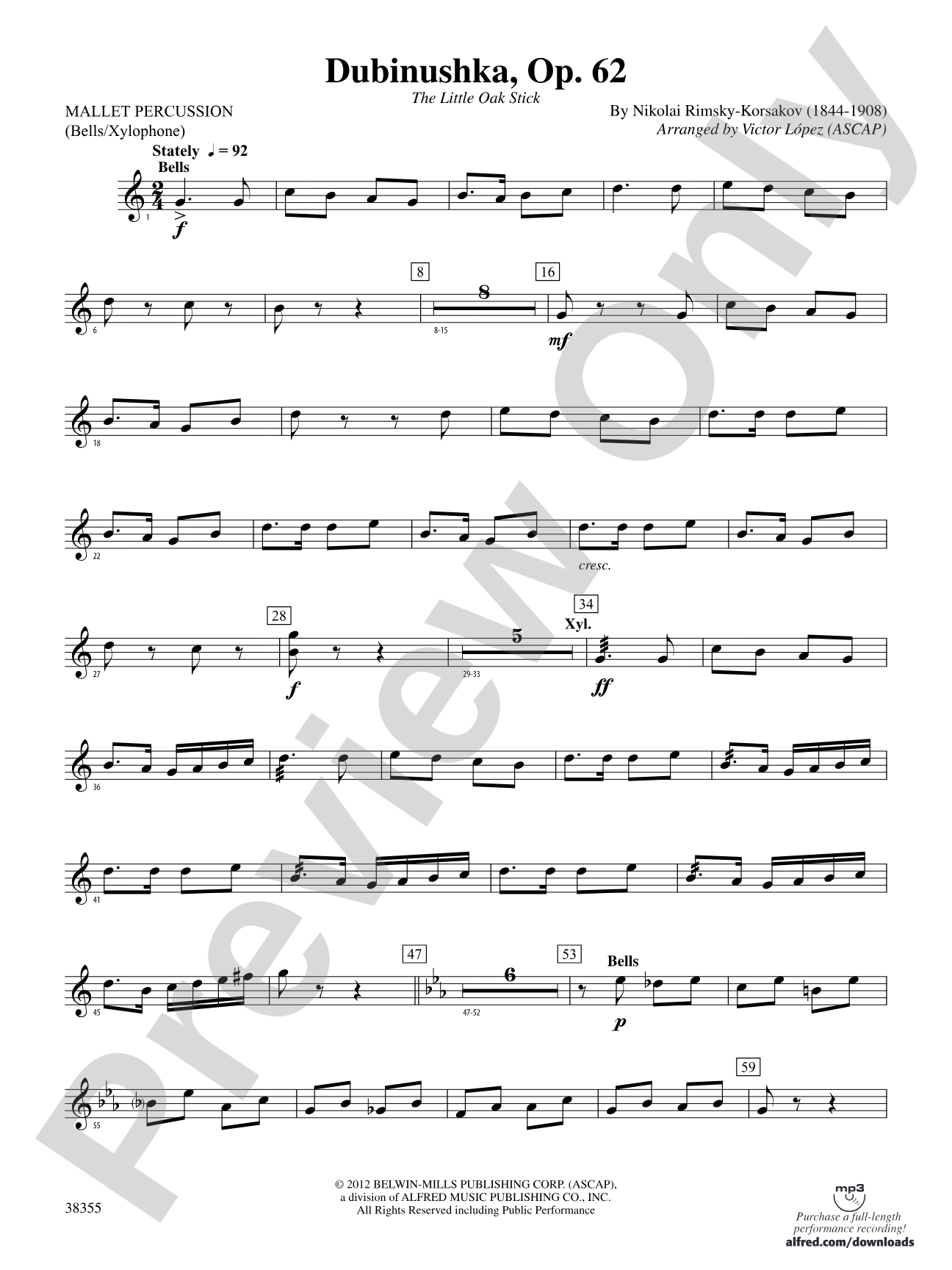 Dubinushka, Op. 62: Mallets