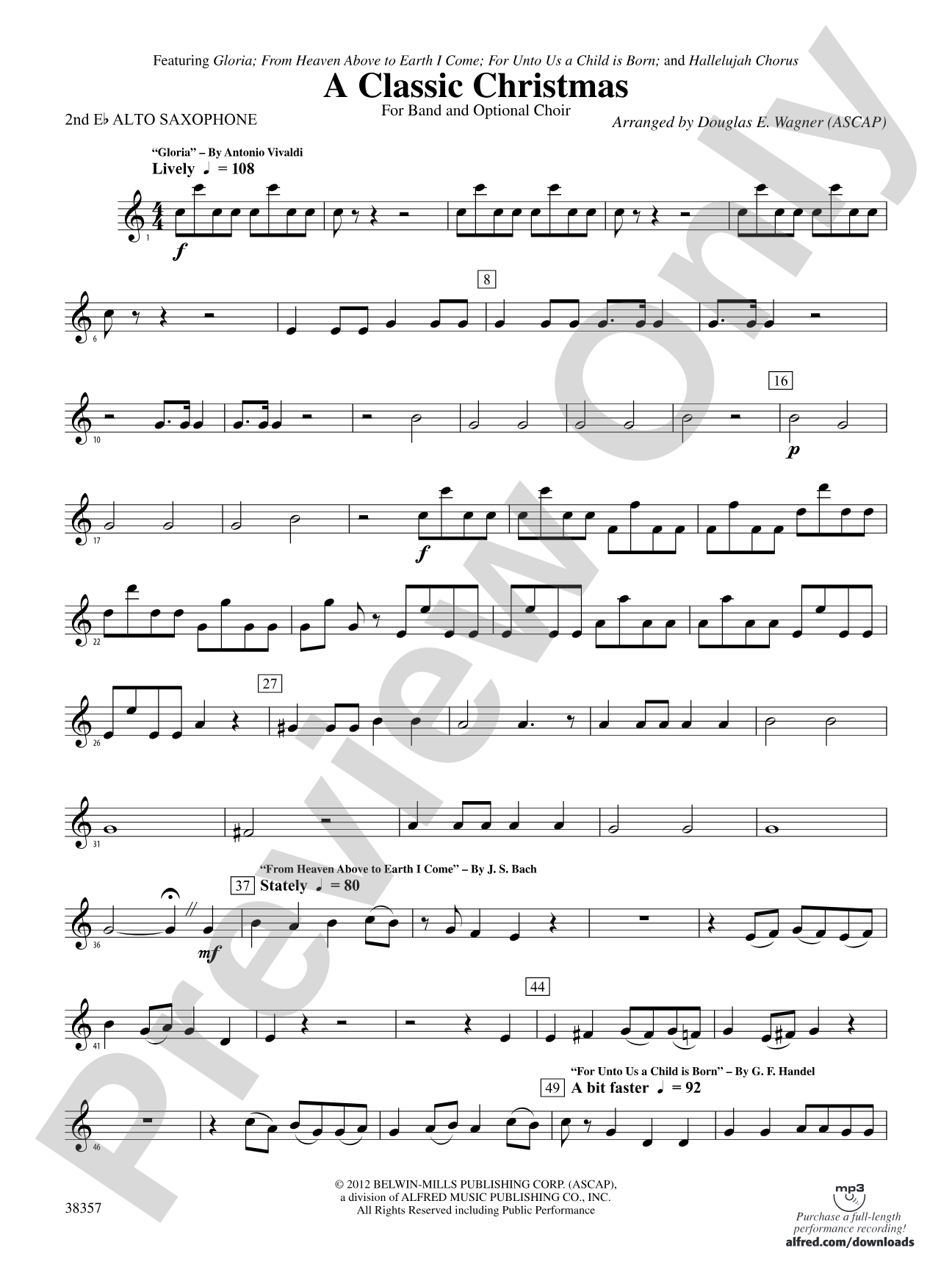 A Classic Christmas: 2nd E-flat Alto Saxophone