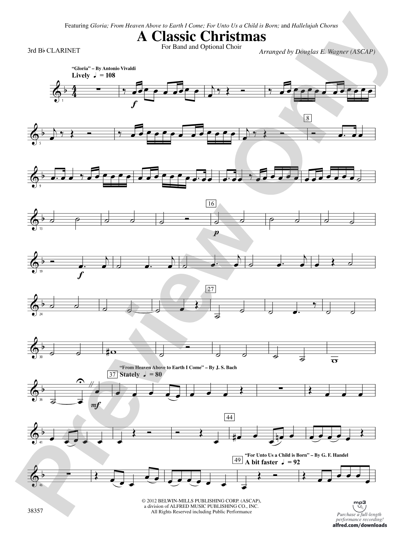A Classic Christmas: 3rd B-flat Clarinet