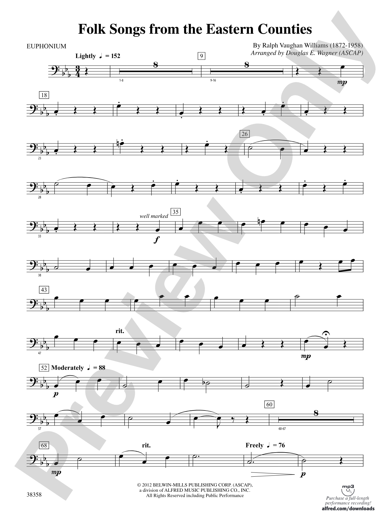 Folksongs from the Eastern Counties: Baritone B.C.