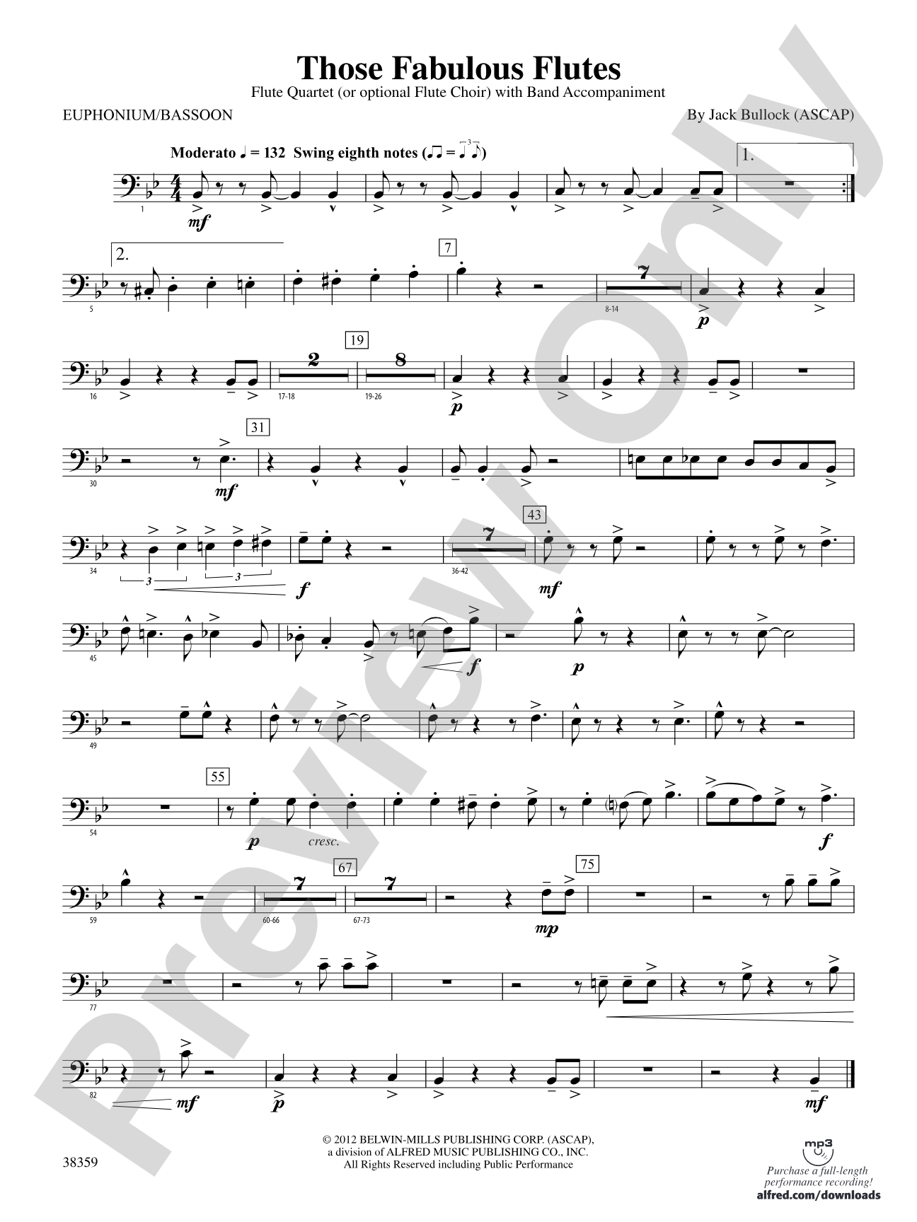 Those Fabulous Flutes: Baritone B.C.