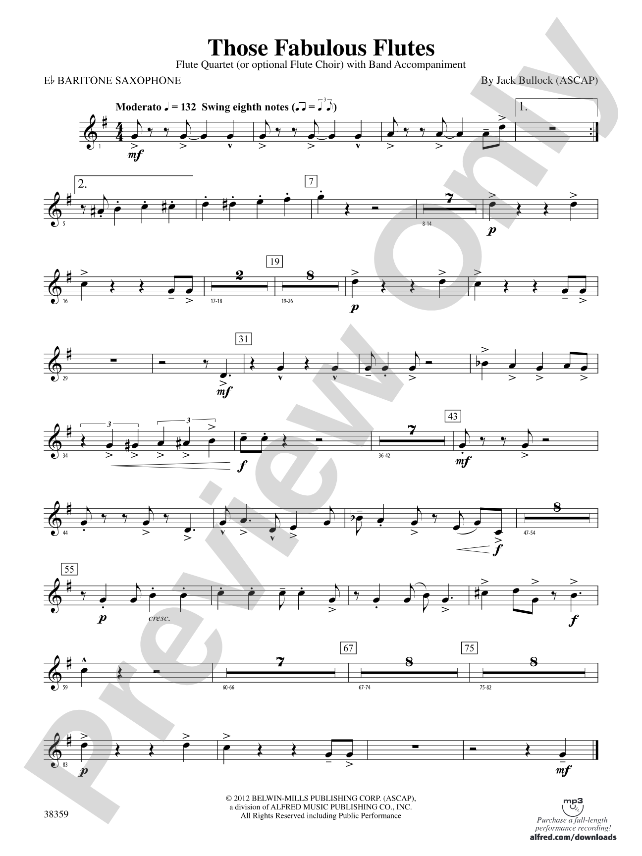 Those Fabulous Flutes: E-flat Baritone Saxophone