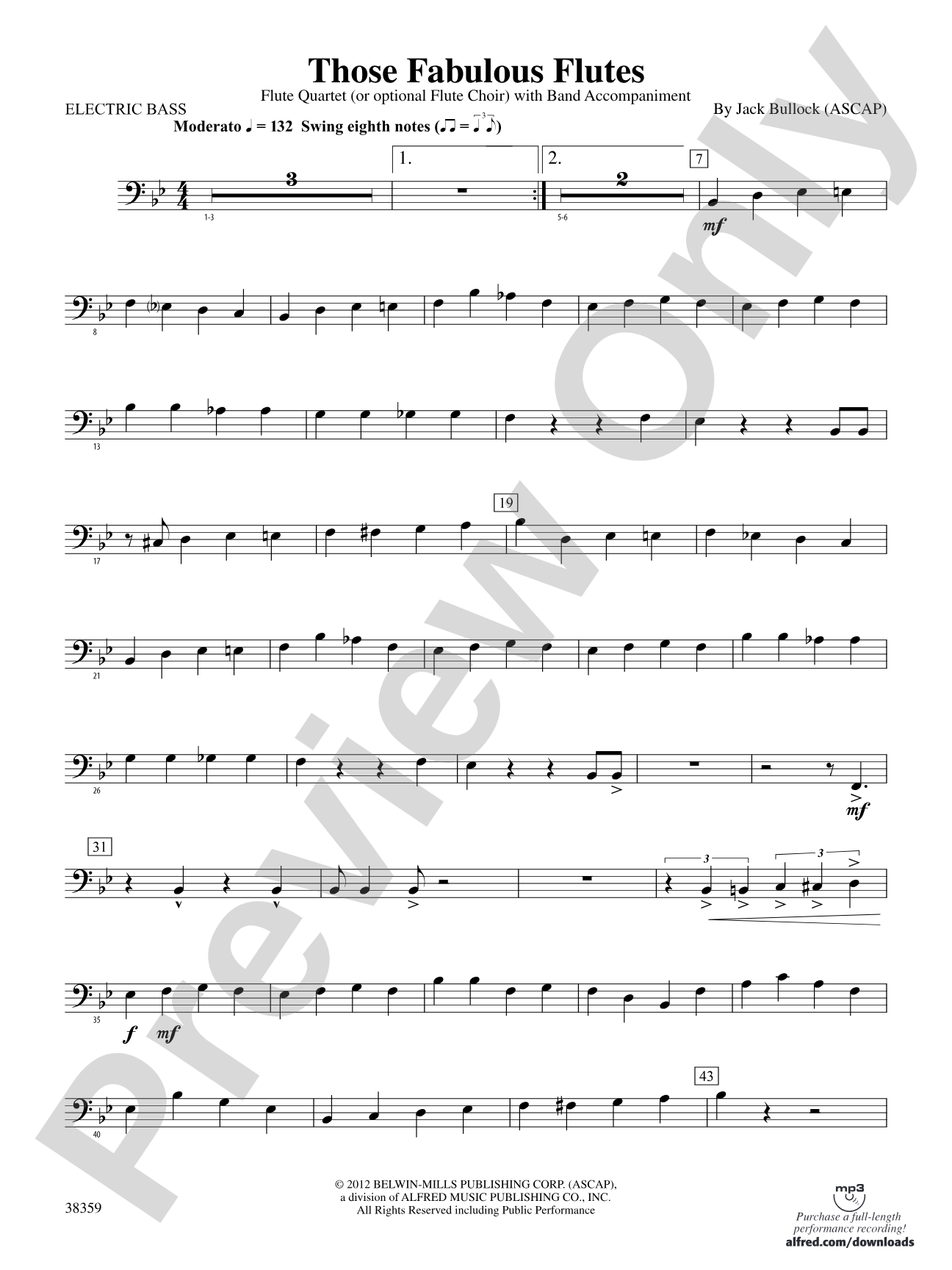 Those Fabulous Flutes: Electric Bass