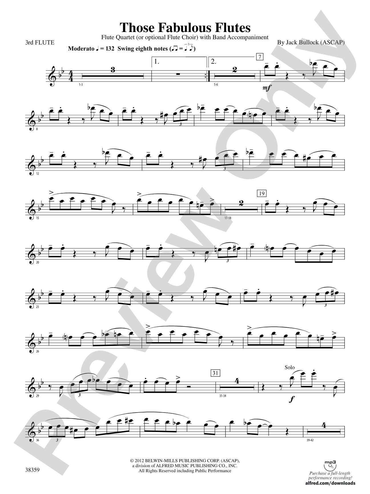 Those Fabulous Flutes: 3rd Flute