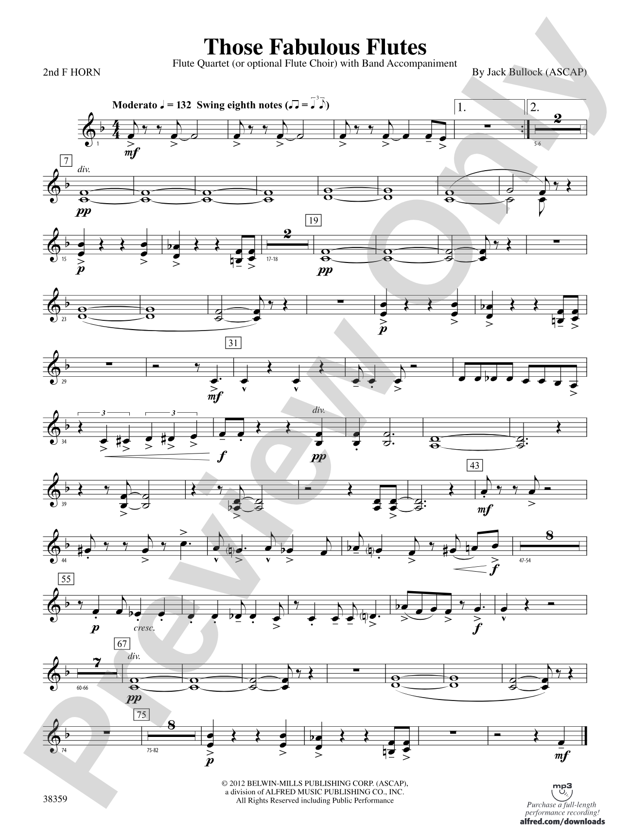 Those Fabulous Flutes: 2nd F Horn