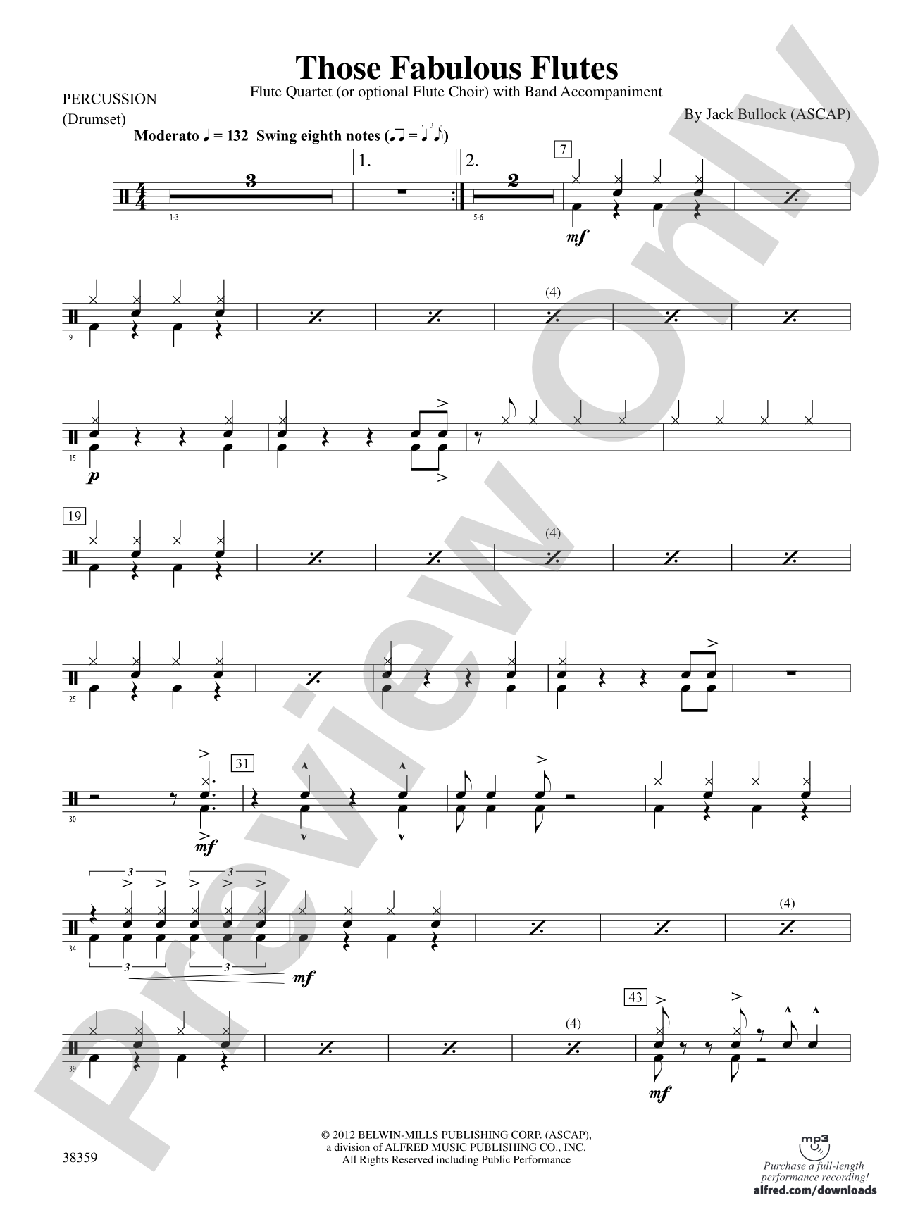 Those Fabulous Flutes: 1st Percussion