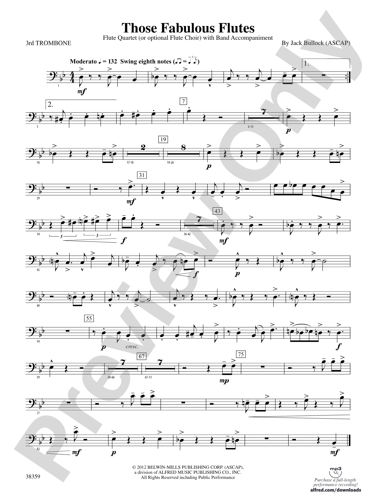 Those Fabulous Flutes: 3rd Trombone