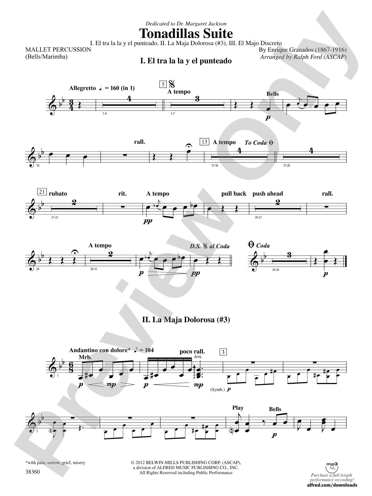Tonadillas Suite: Mallets
